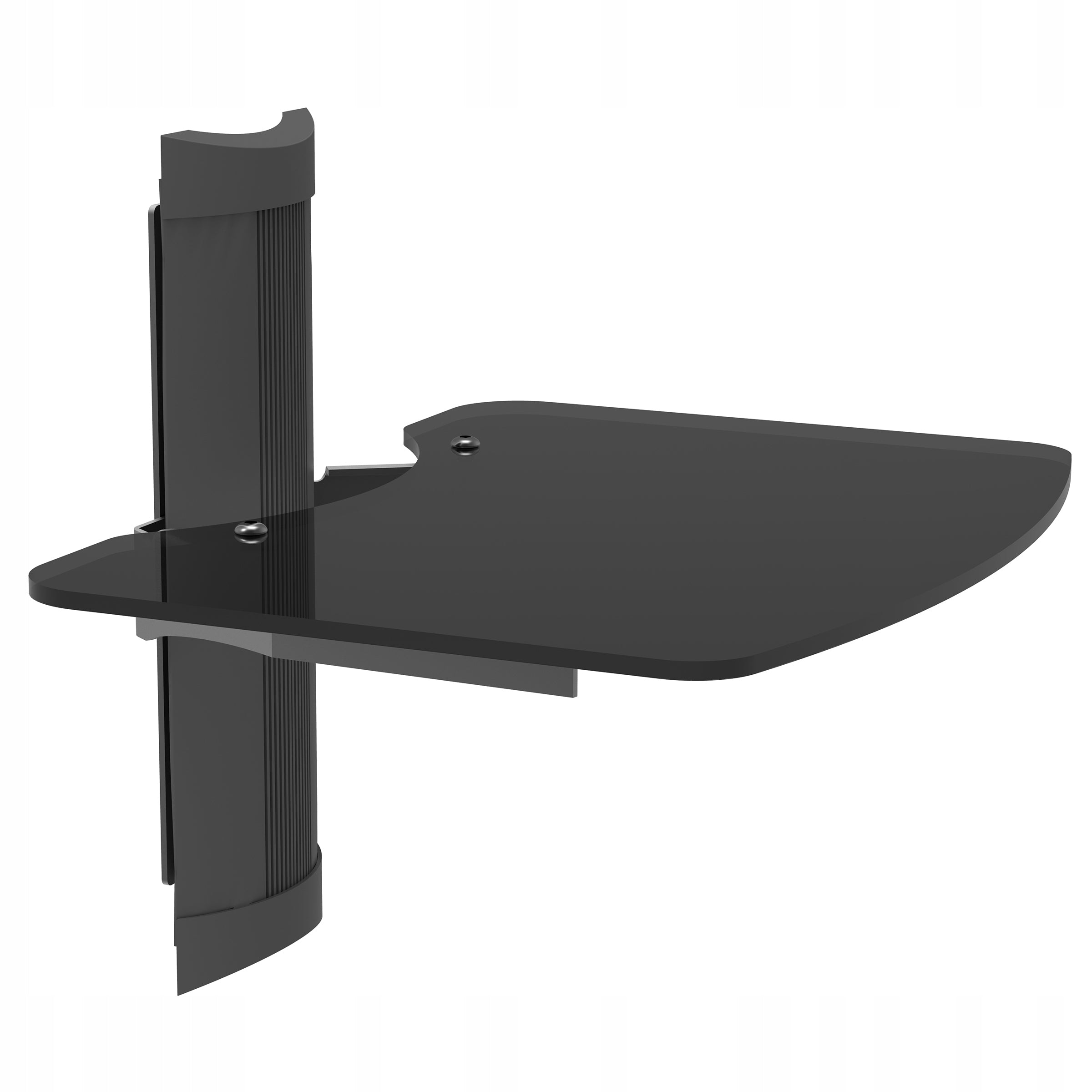 Wall Mounted Glass TV Shelf for DVD Console Audio Video Set Top Box Manufacturer code OVI-S1