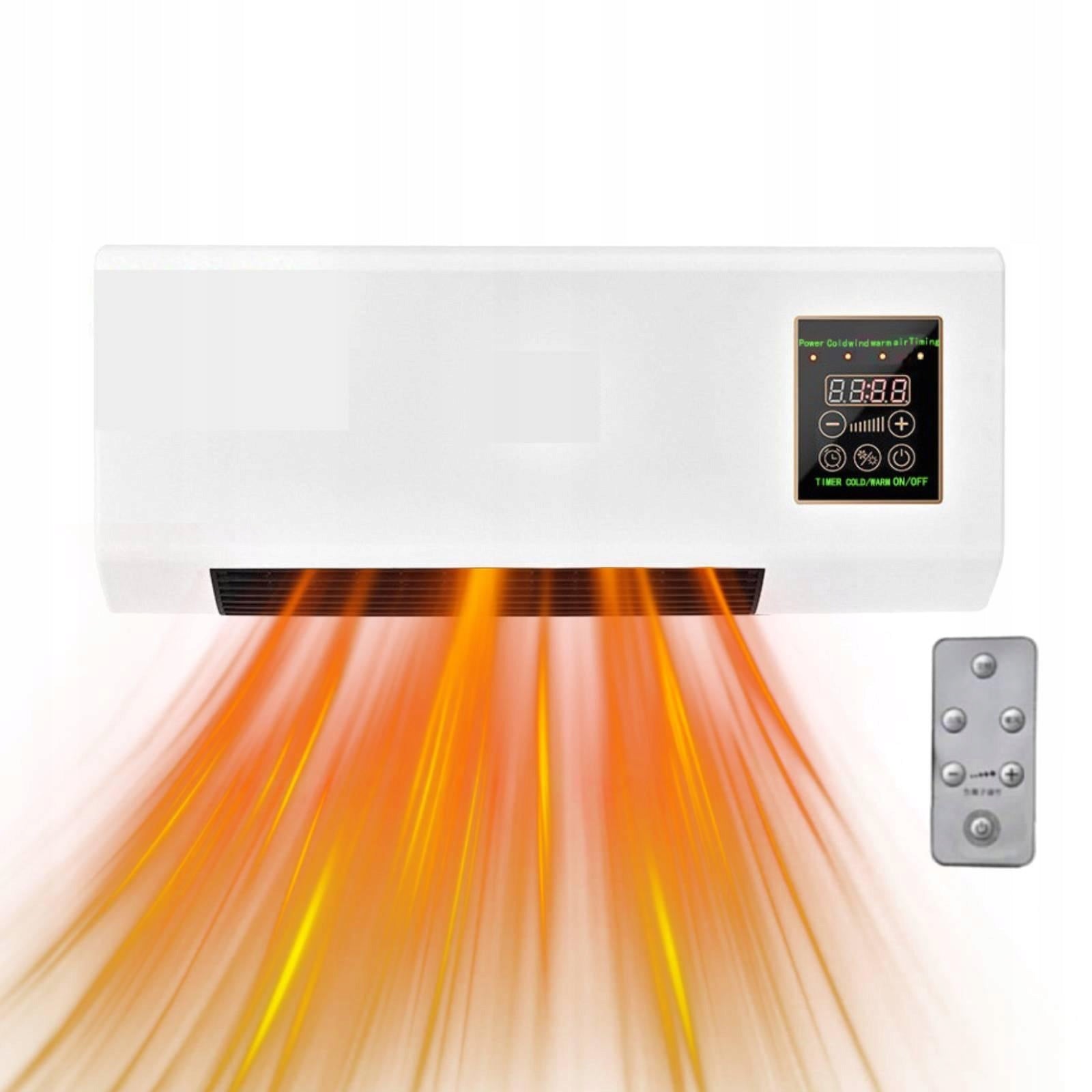 Wall Mounted Heater Mini Split Air Conditioner Summer Winter Remote Control