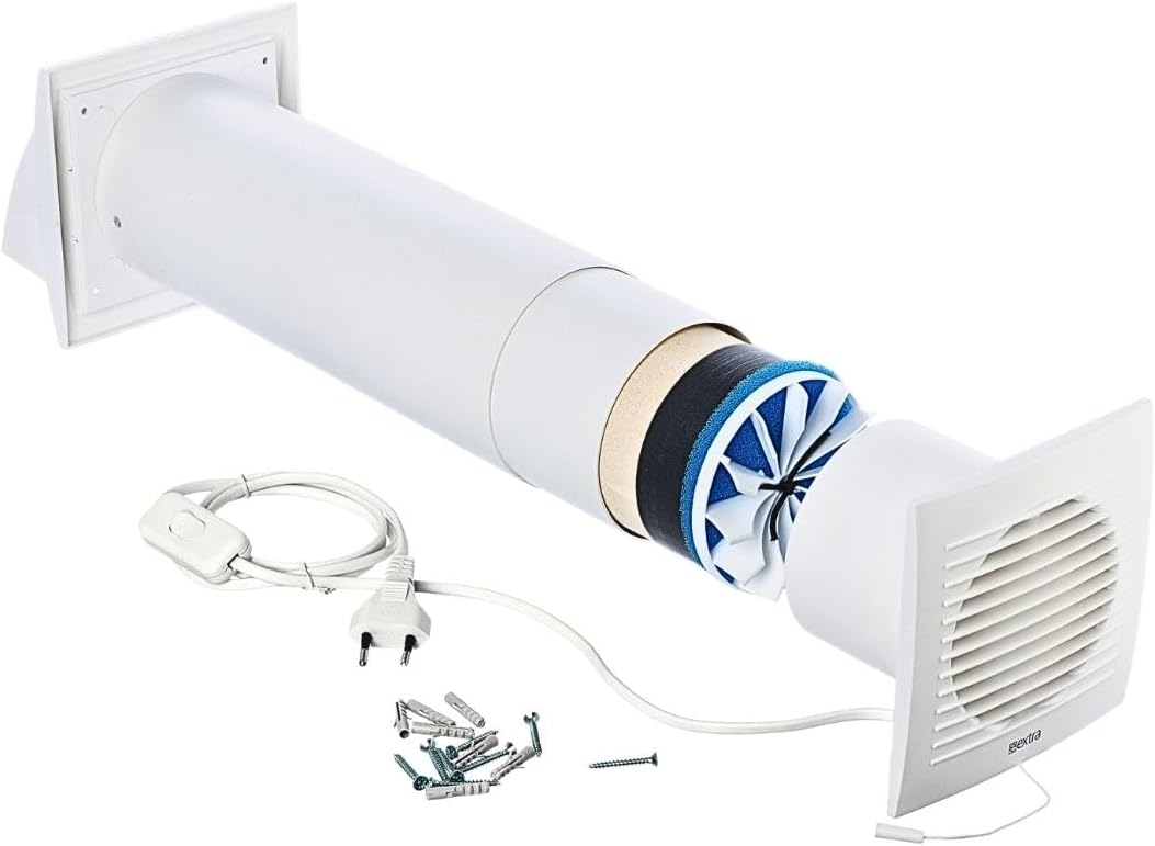 Wall Mounted Recuperator 100mm Heat Recovery VMC Decentralized Ventilation LIRAST