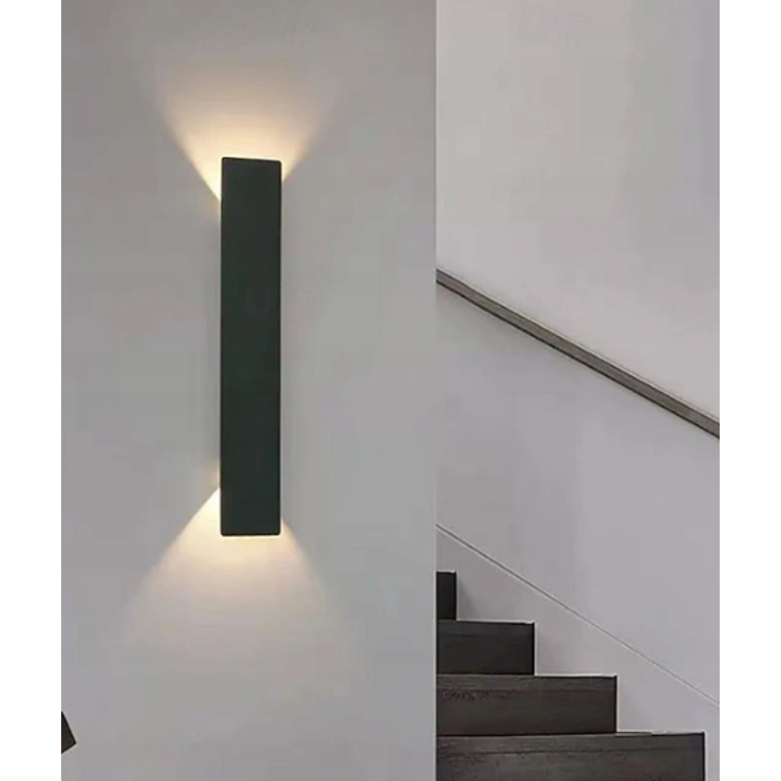 Wall Sconce Black Loft LED Facade Lamp Modern Rectangular 6W Brand XPart