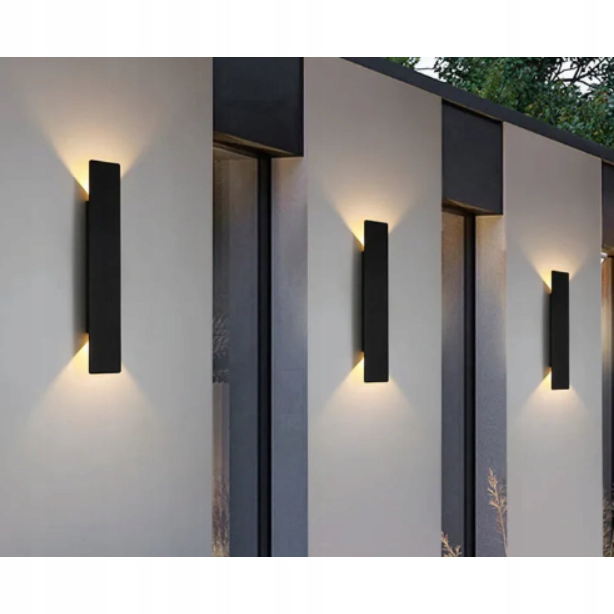 Wall Sconce Black Loft LED Facade Lamp Modern Rectangular 6W Packaging status original