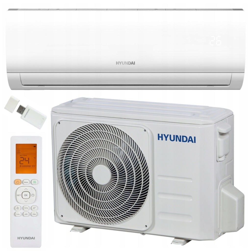 Wall air conditioner 2,6kW Revolution HRP-M09RI + HRP-M09RO/2 Hyundai