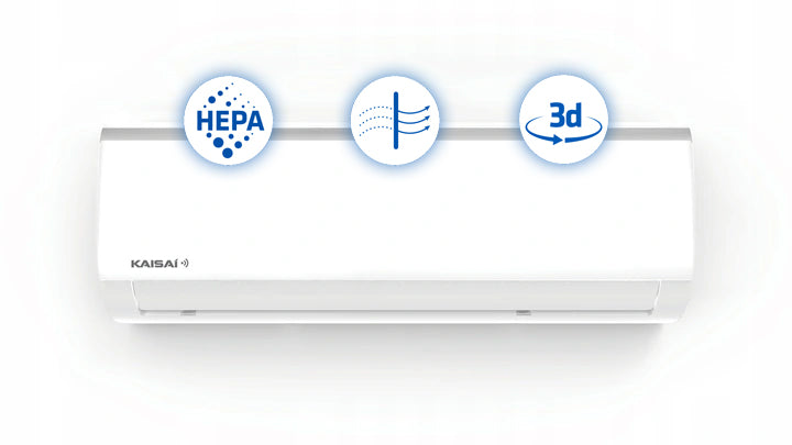 Wall air conditioner KAISAI Fly 5,3kW WiFi HEPA Heating Efficient Model 2026 Brand Kaisai