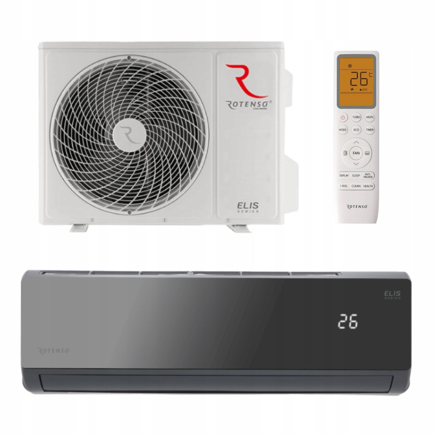 Wall air conditioner for home office ROTENSO ELIS X 3,5kW WiFi