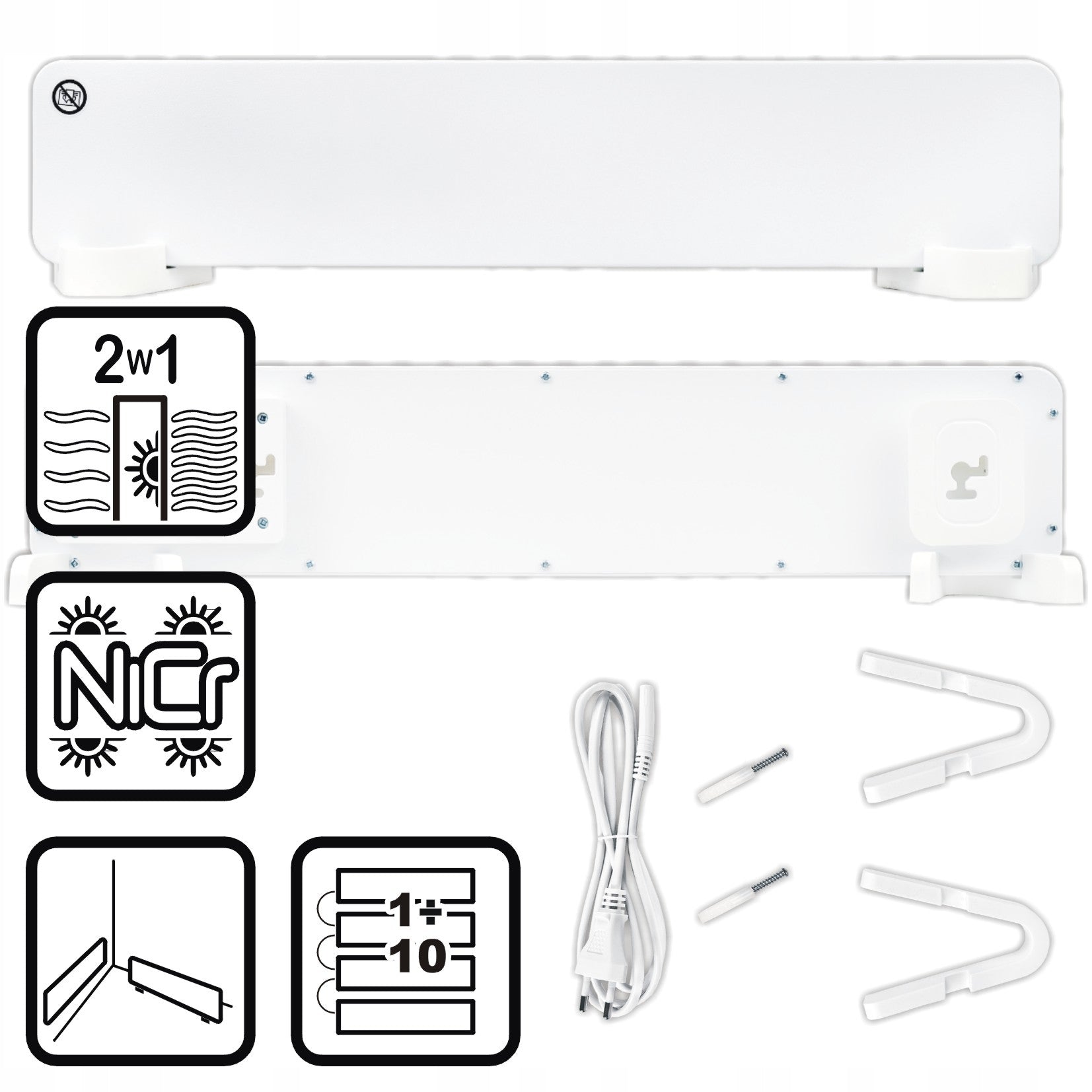 Wall dehumidifier mold strip WERTBERG MR 1.50 radiator IR radiator Packaging status original