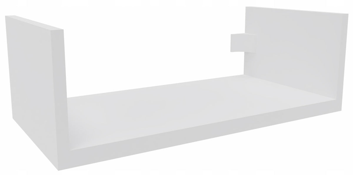 Wall hanging shelf for living room for books toys 1 x 40 cm white mat