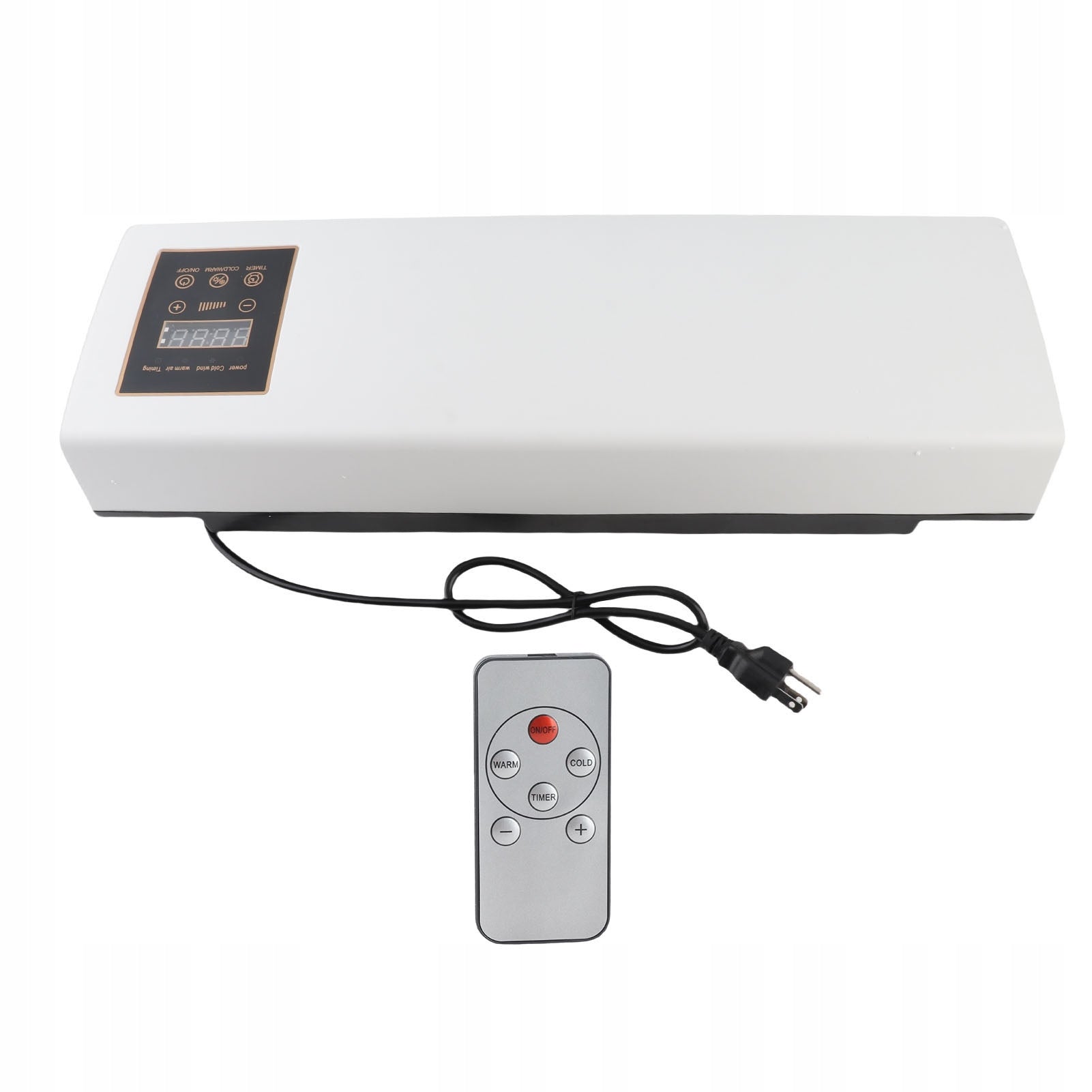 Wall heater, mini wide-angle air conditioner, efficient, quiet operation, under Dominant color multicolor