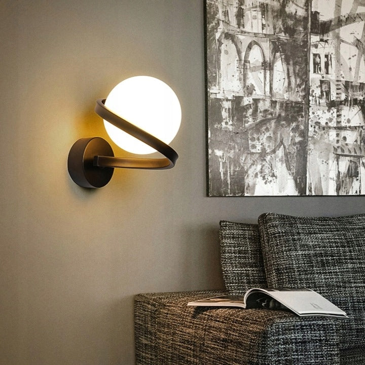 Wall lamp APP1209 black wall lamp milk shade Brand TOOLIGHT