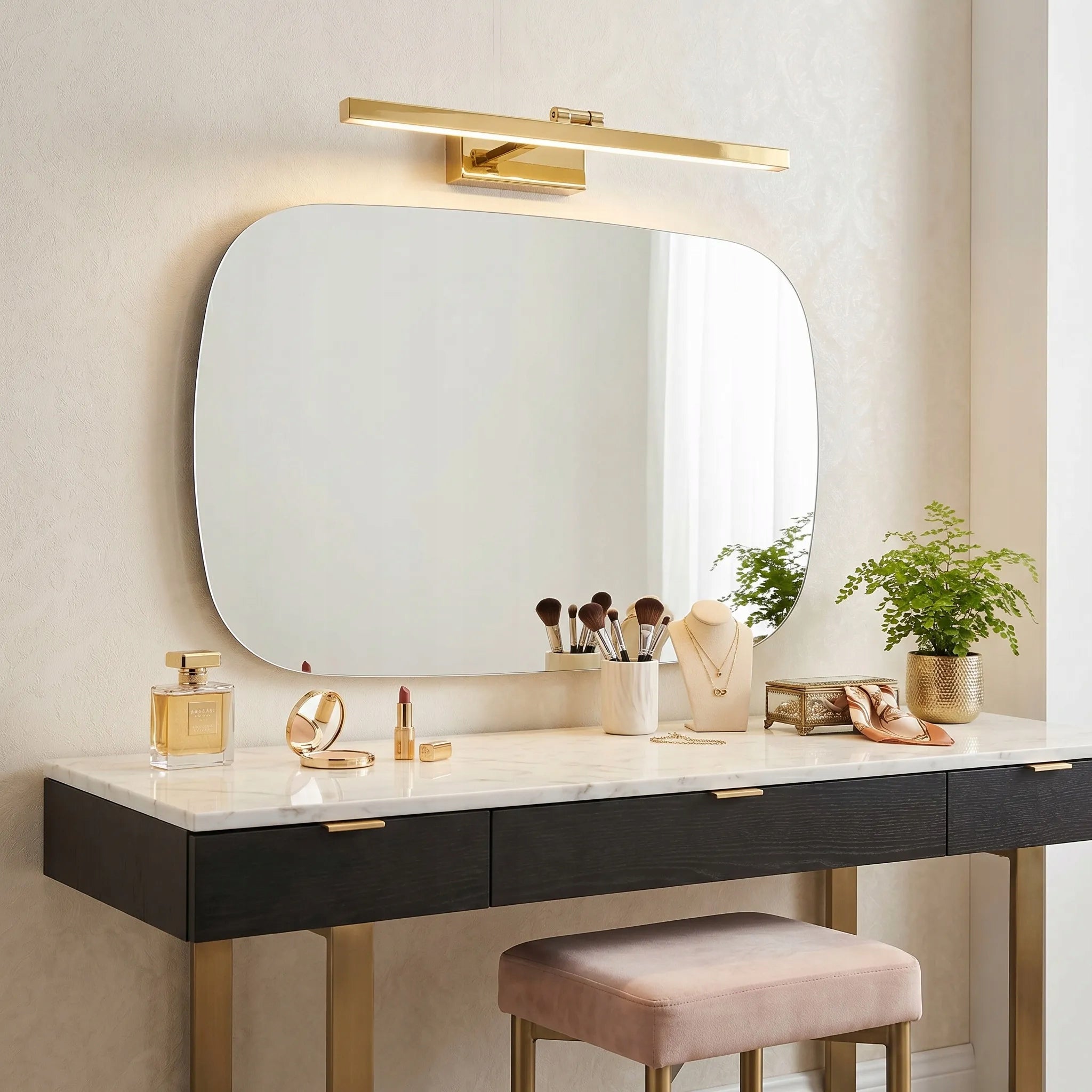 Wall lamp APP1861 LED gold gloss wall lamp over mirror picture 60 Manufacturer code OSW-66014