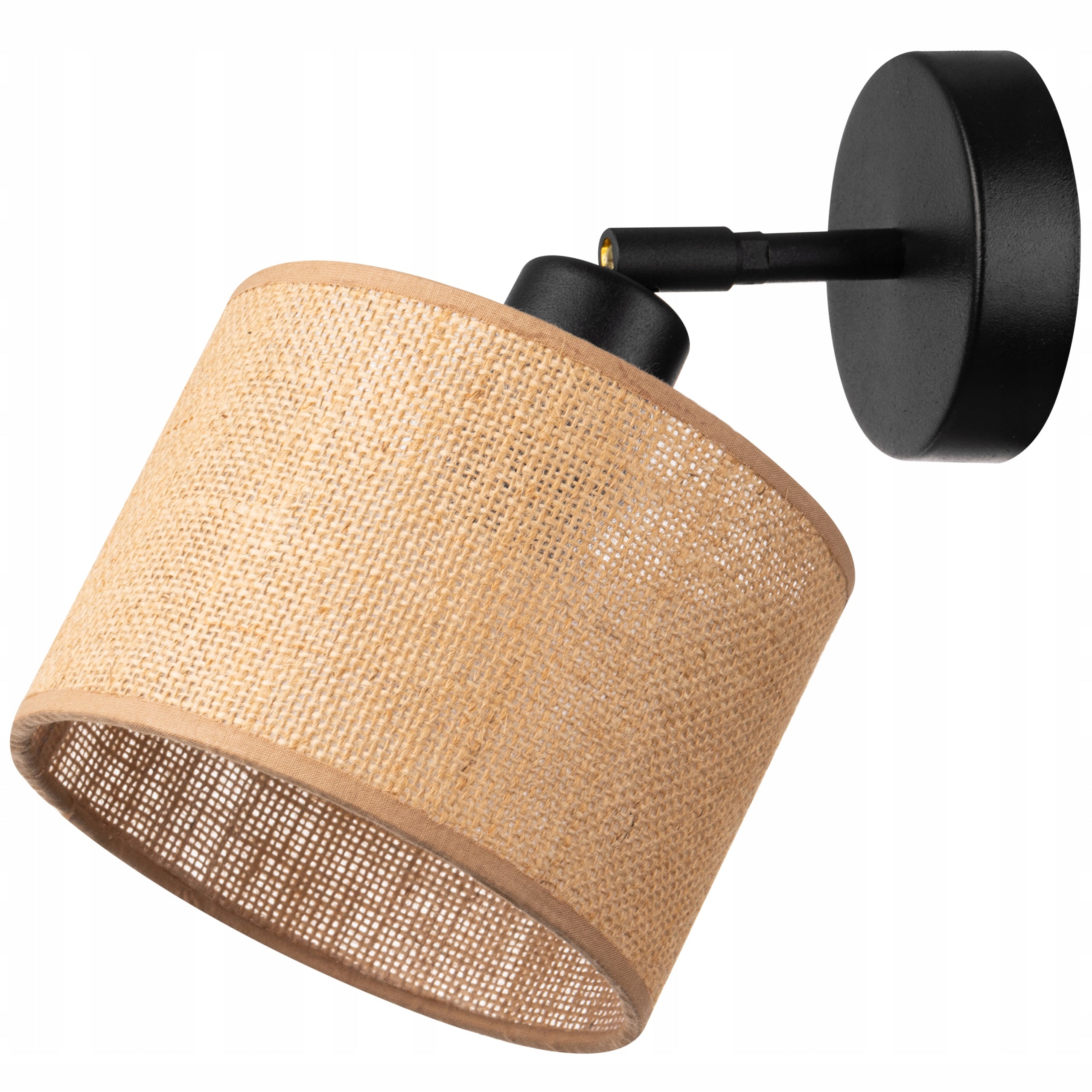 Wall lamp BOHO RUSTIC 16cm lampshade JUTA beige
