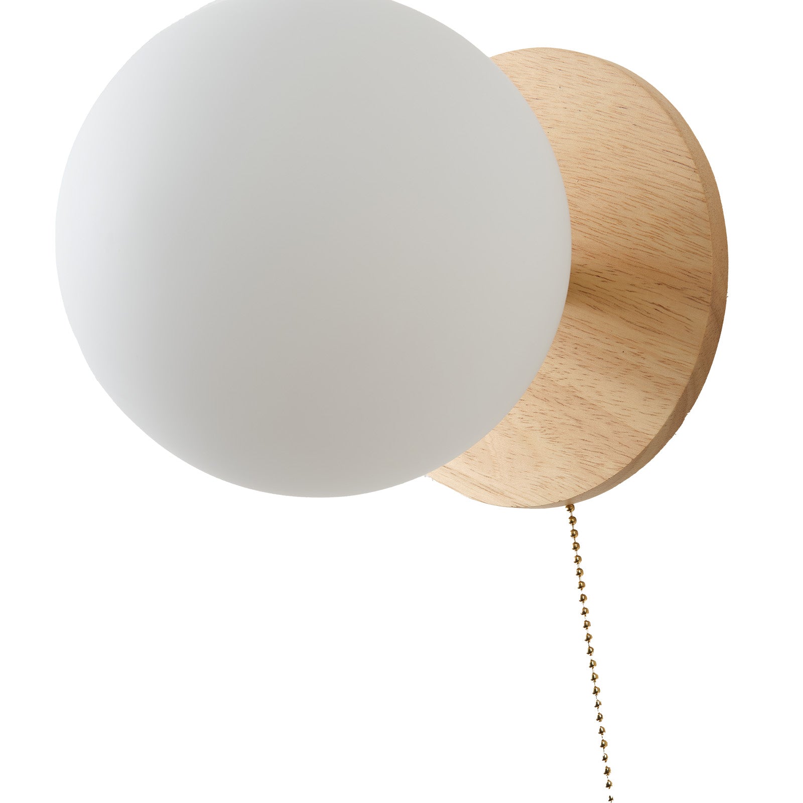 Wall lamp Loft Wood with Switch White Milo Glass Ball E27 EAN (GTIN) 6978953290202