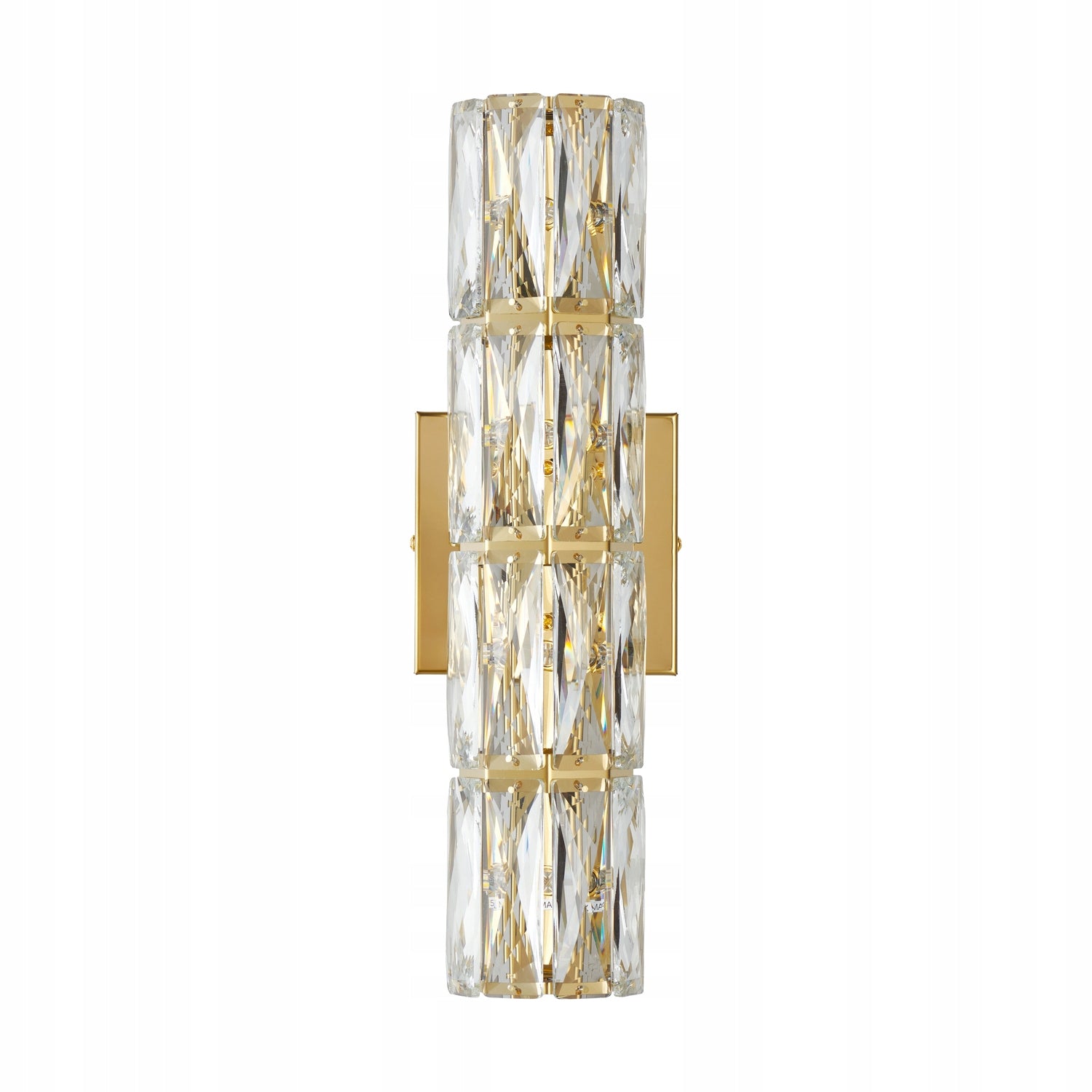 Wall lamp PRISMA 40 cm - crystal wall lamp, gold, luxurious accent Packaging status original