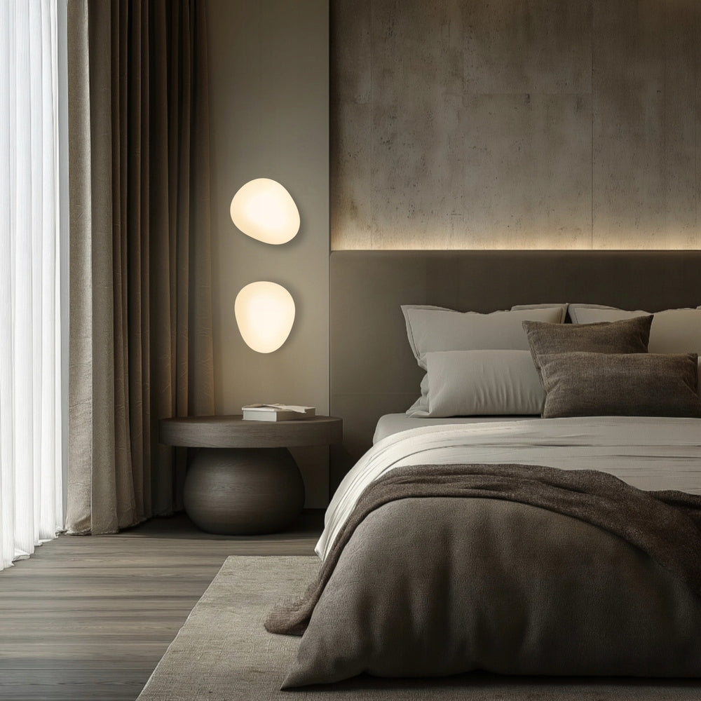 Wall lamp STONES stone shape in japandi style Candellux Brand Candellux