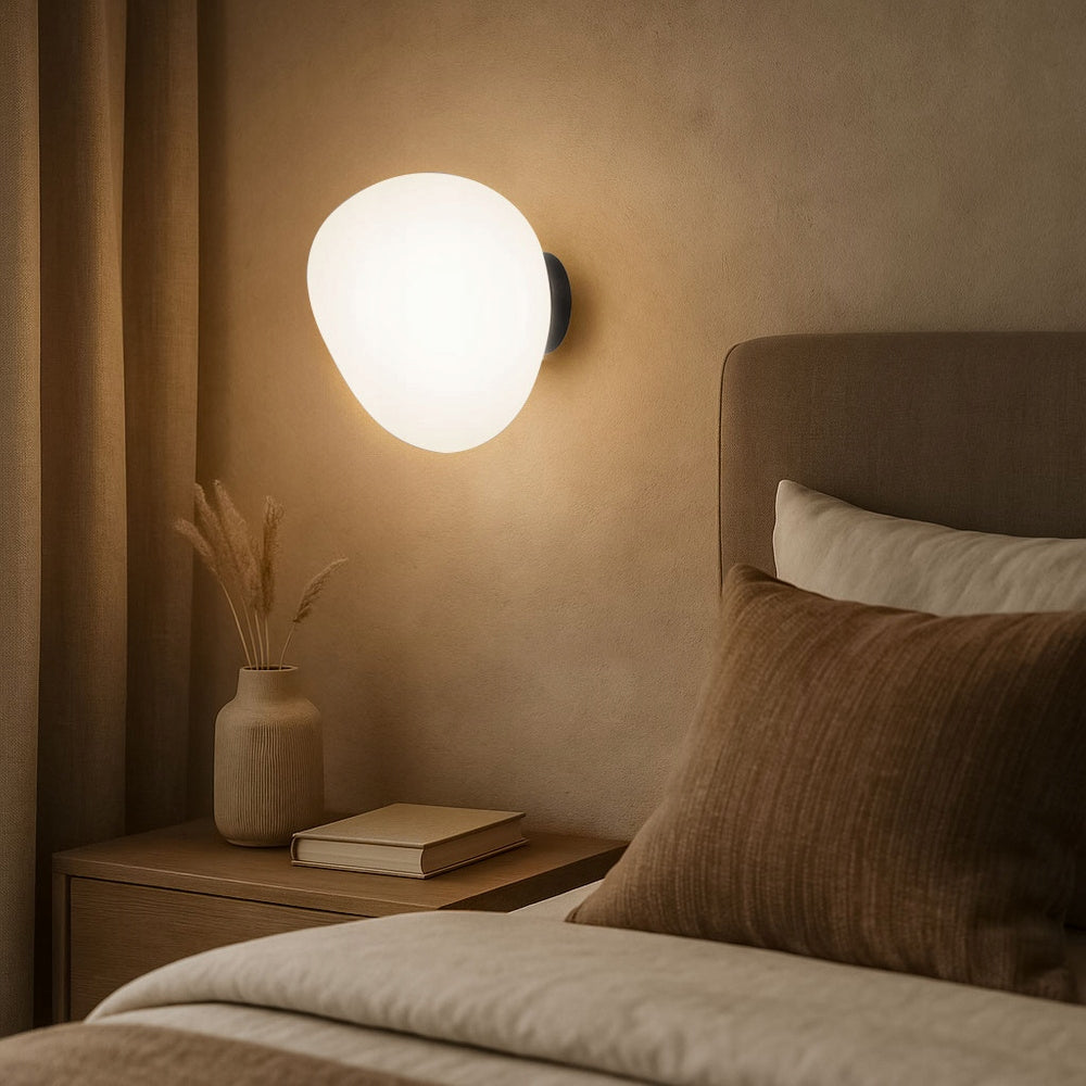Wall lamp STONES stone shape in japandi style Candellux