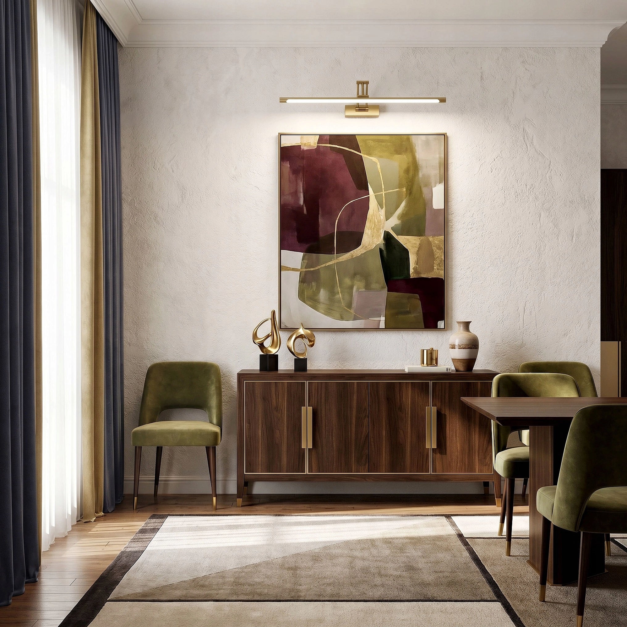 Wall lamp SWE023 LED gold mat wall lamp over mirror picture 60 Color gold