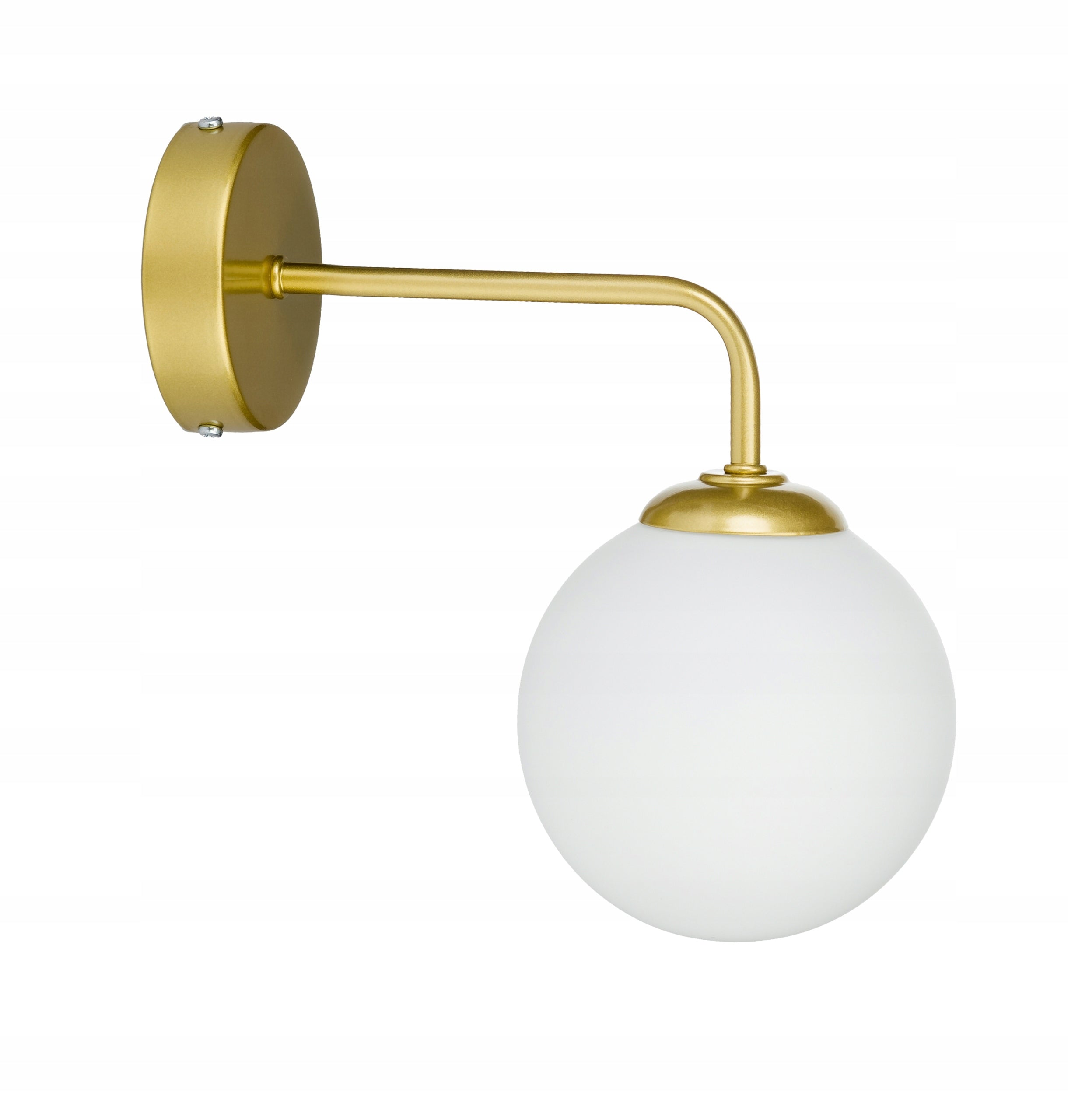 Wall lamp fixed straight LOFT gold lampshade GLASS BALL for 1x E27 EAN (GTIN) 5904261970414