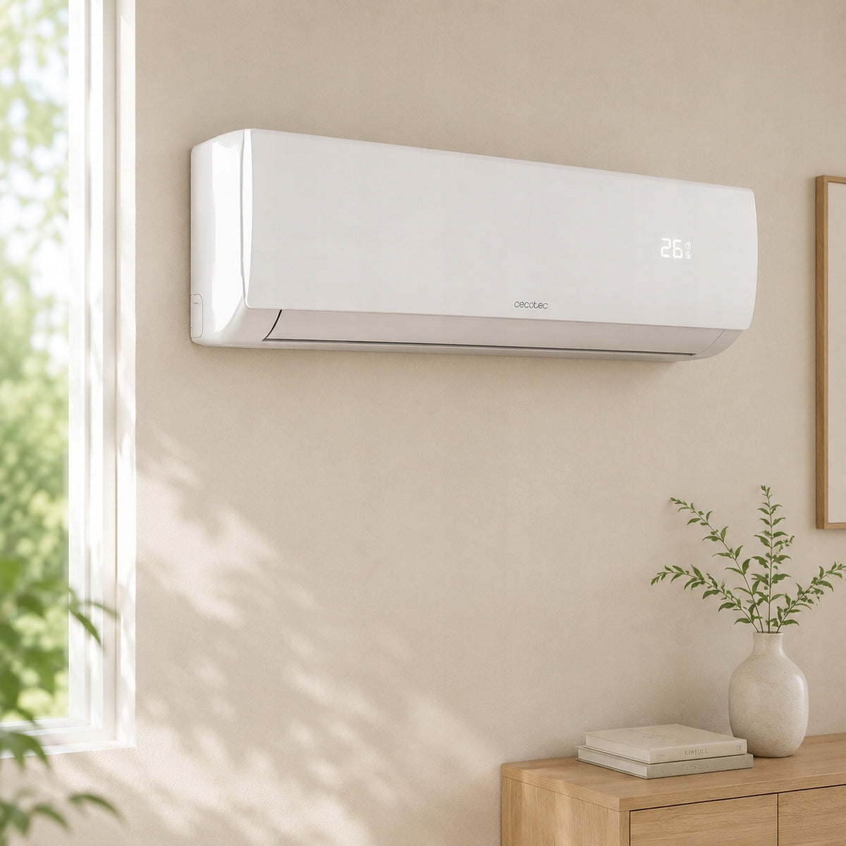 Wall-mounted air conditioner Cecotec AirClima 12000 5 Operating Modes 8 Speeds 25m² Brand Cecotec