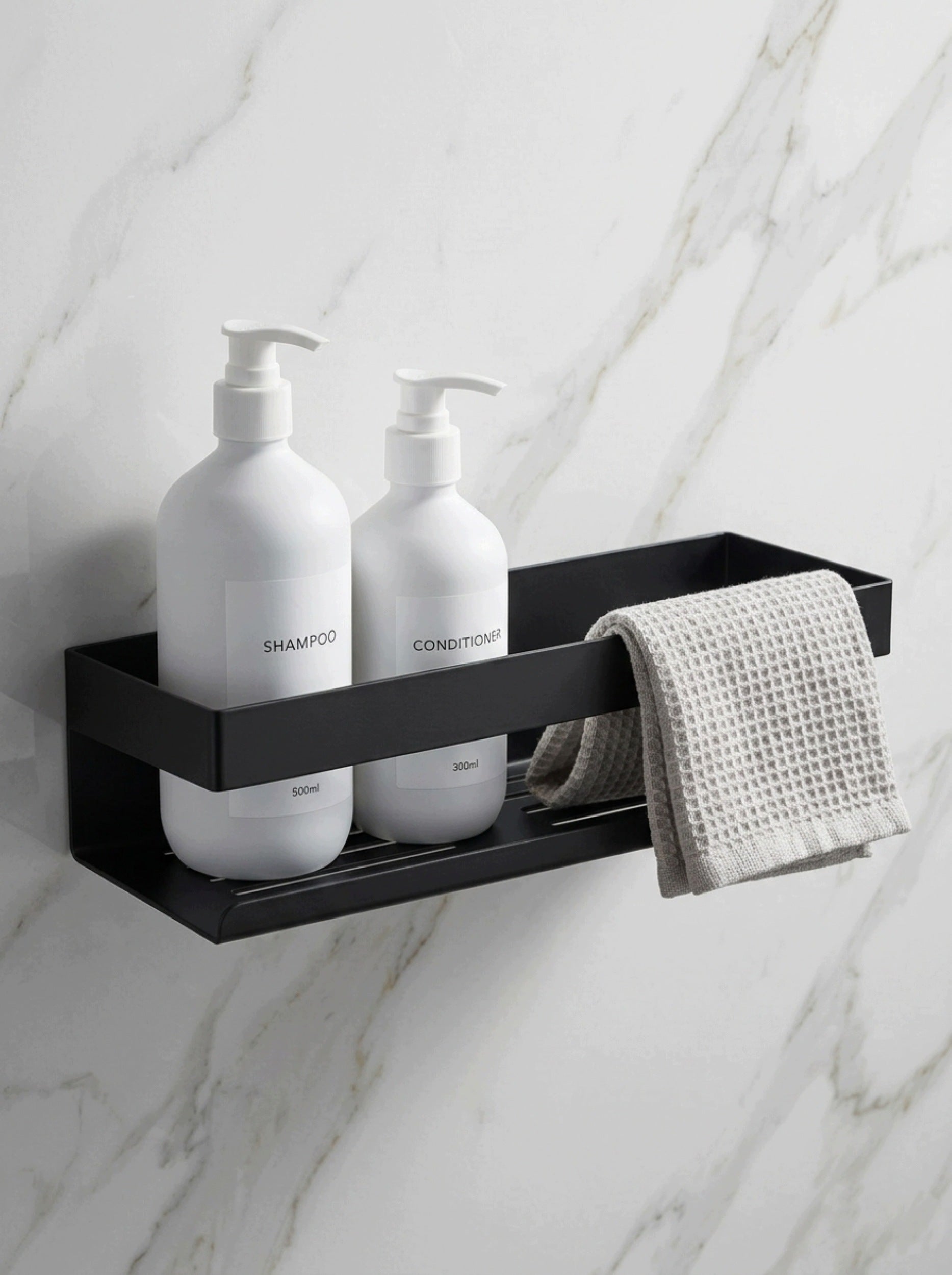 Wall-mounted bathroom shelf Royal Artisan black stainless steel 30x10x8 cm Manufacturer code AS8801600-300