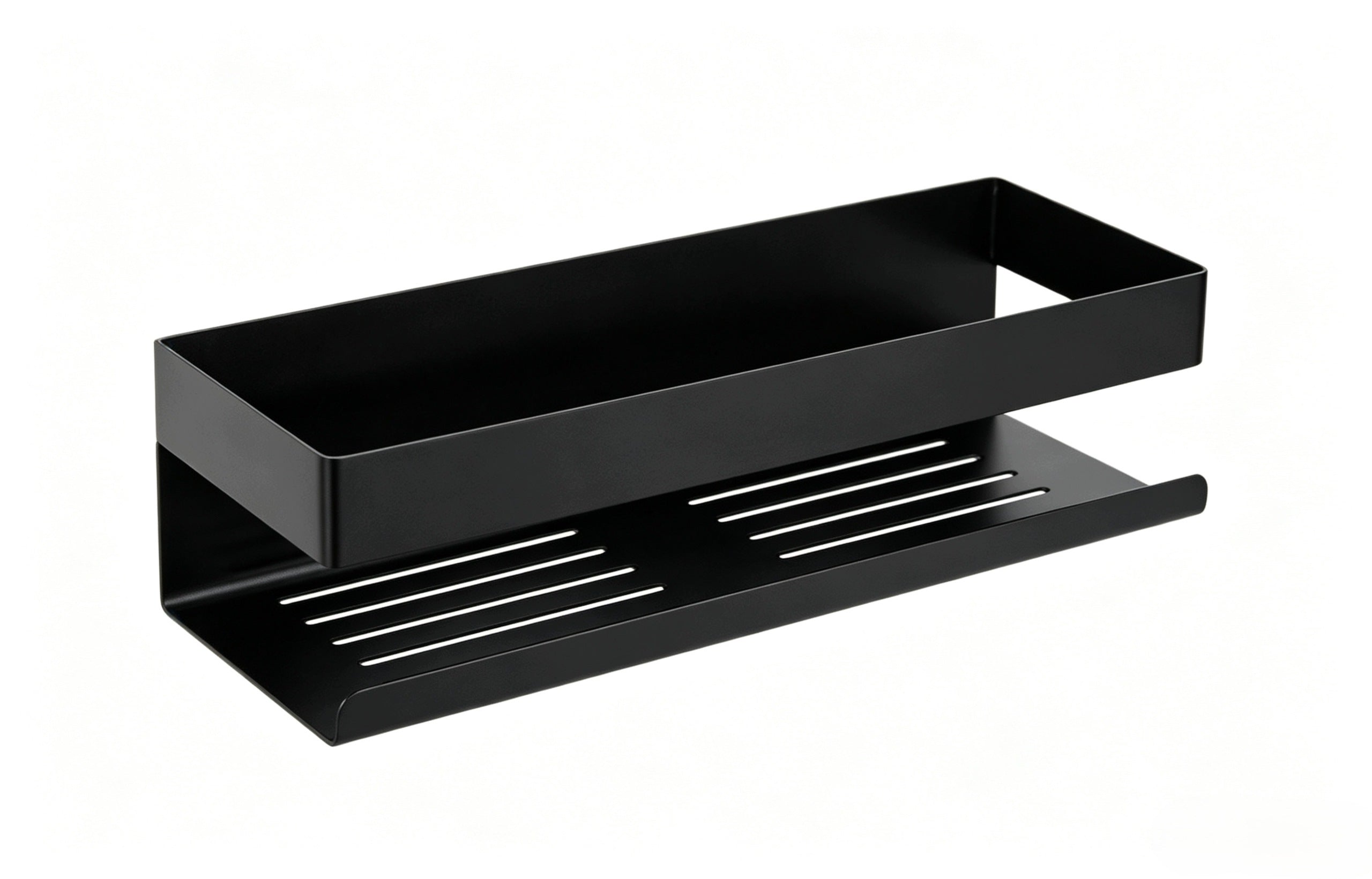 Wall-mounted bathroom shelf Royal Artisan black stainless steel 30x10x8 cm