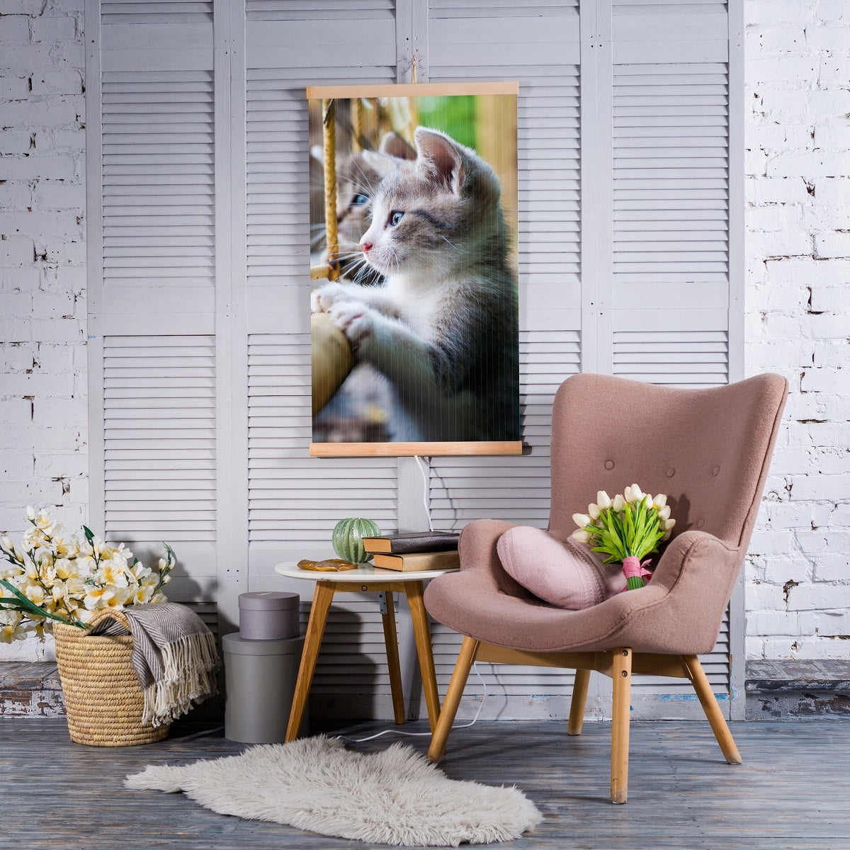 Wall-mounted infrared heater TRIO pattern: KITTENS with POWER REGULATOR Manufacturer code 700534