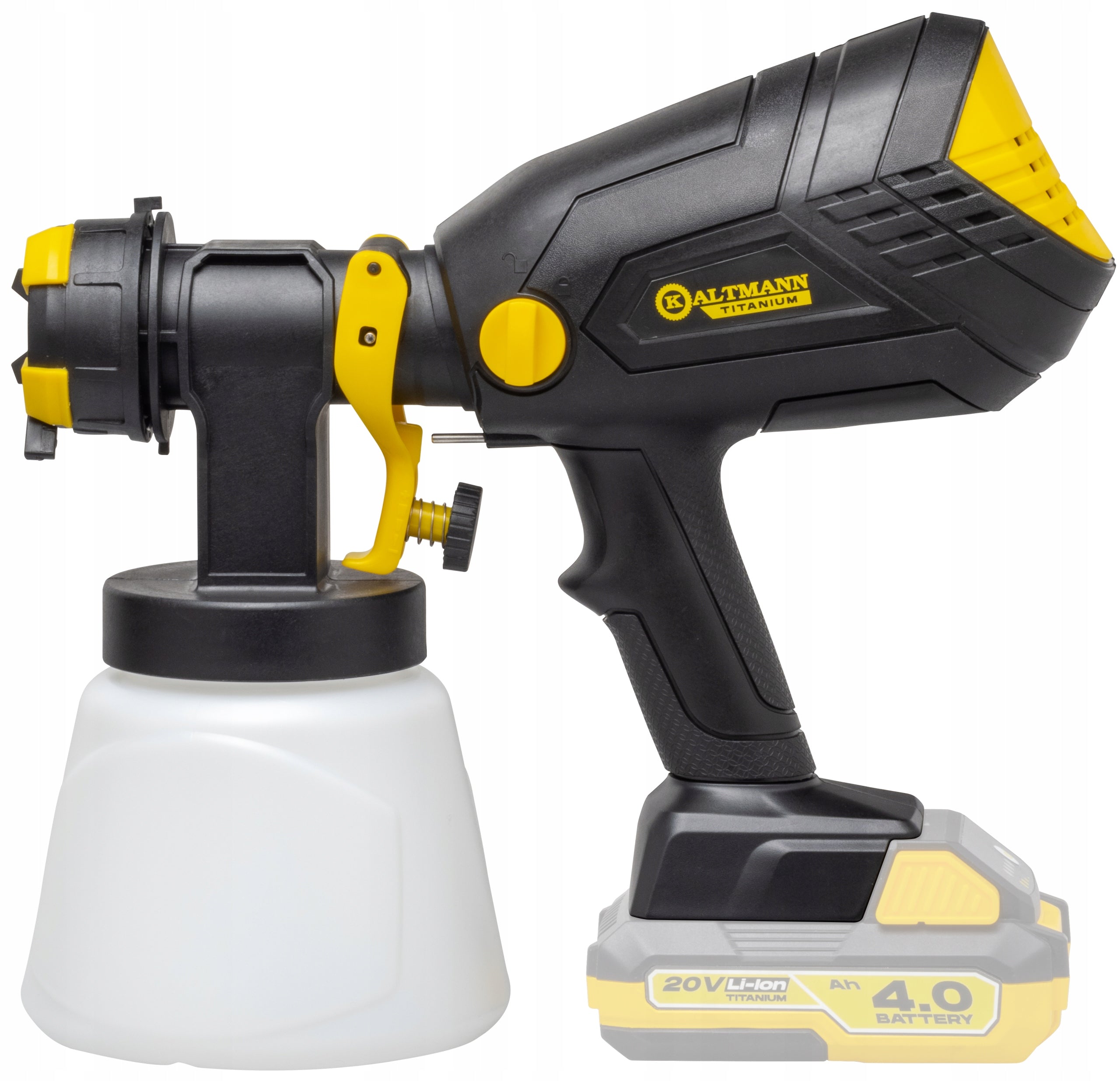 Wall paint gun PAINT SPRAYER 3 nozzles 85 DIN Kaltmann 20V Batteries included no