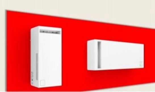 Wall recuperator Mitsubishi VL-50S2-E with control cable Kind heat recovery ventilator