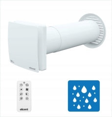 Wall recuperator VANTUBO RECDUO 100 PLUS Humidity sensor + Remote control Packaging status original