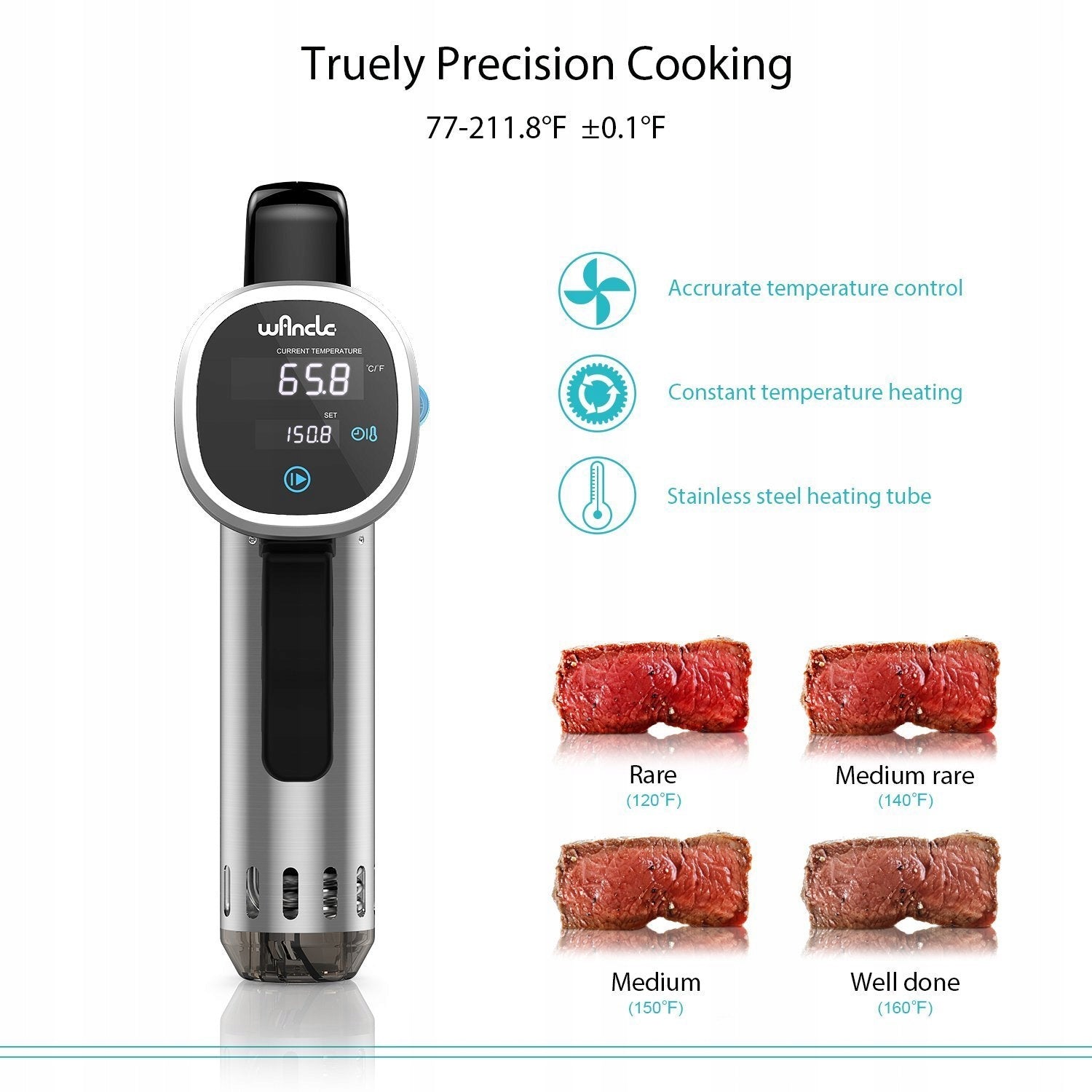 Wancle P00252 Sous Vide Temperature Meter, Brand no brand