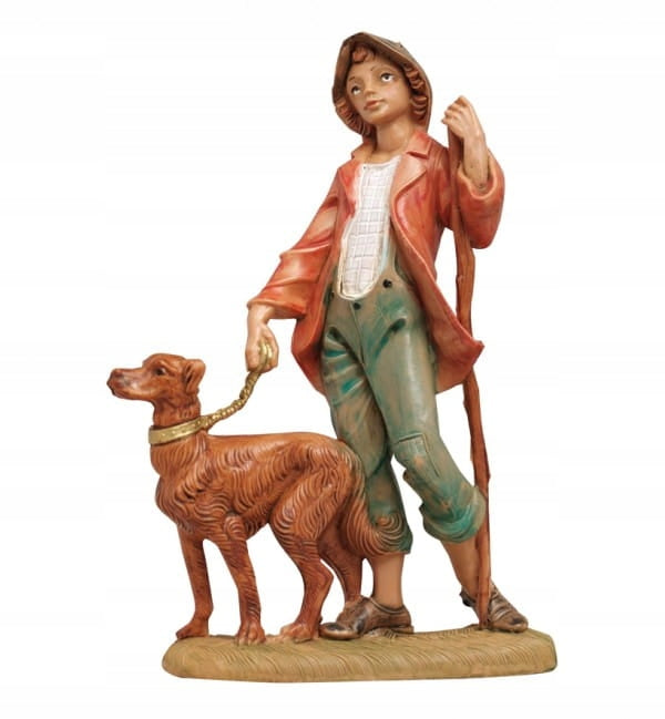 Wanderer with a dog - for figures 12 cm high FONTANINI