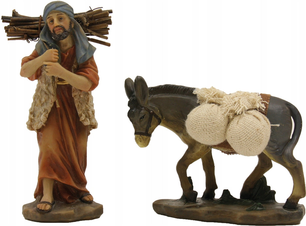 Wanderer with a donkey - for figures 10 cm high