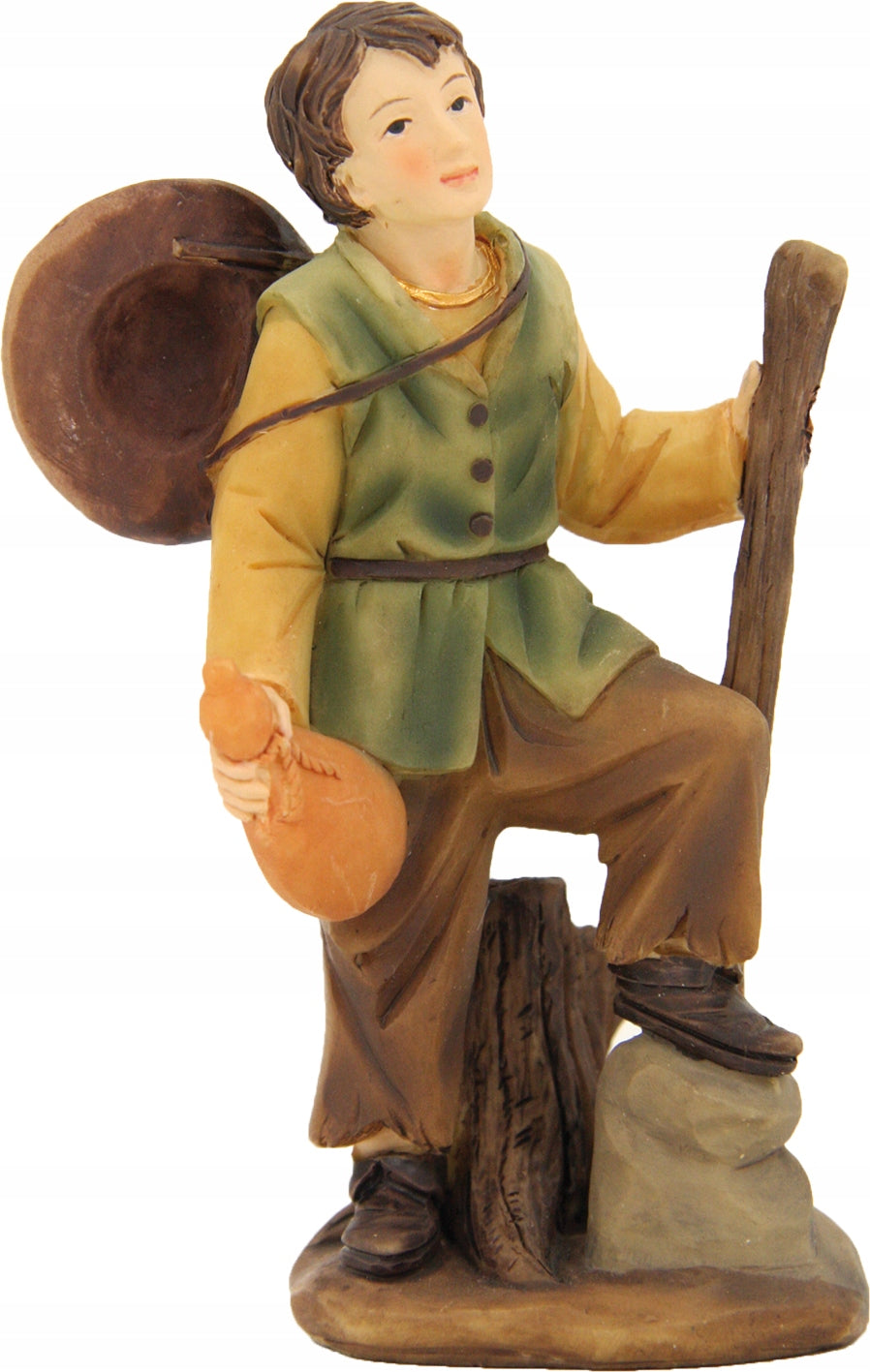 Wanderer with a stick - 10.1 cm high for figs 11 cm high