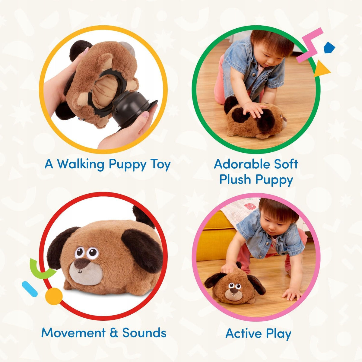 Wandering Dog to learn crawling Battat B.Toys Brand B.Toys