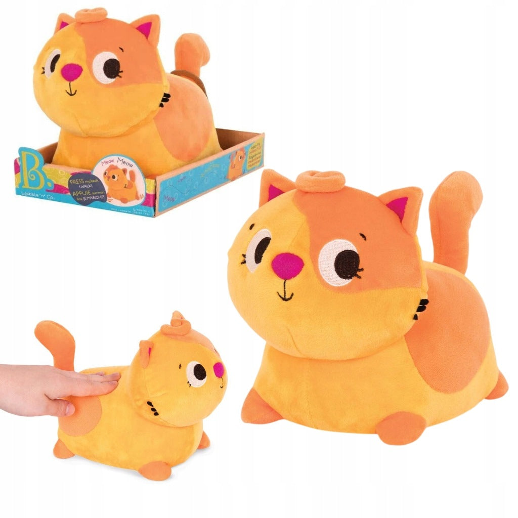 Wandering kitten for learning to crawl B.Toys walks and meows GIFT