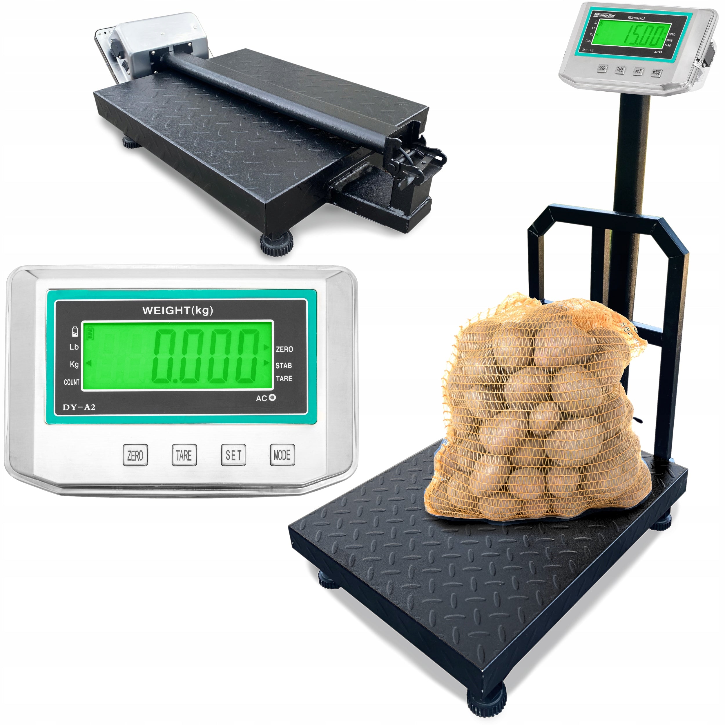 Warehouse scale up to 300kg 40x50cm shop electronic platform LCD