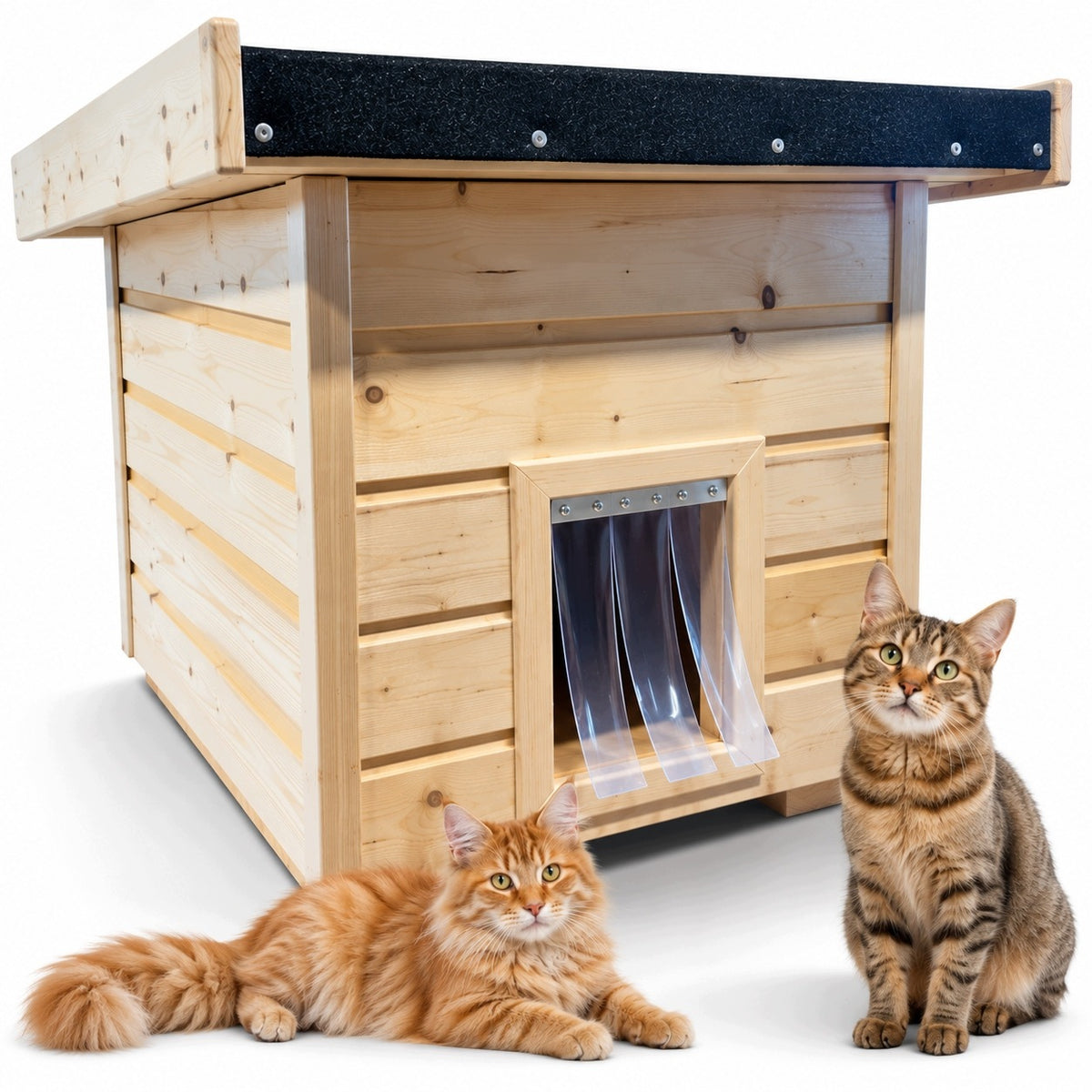 Warmed wooden kennel for Premium Cat + freebie