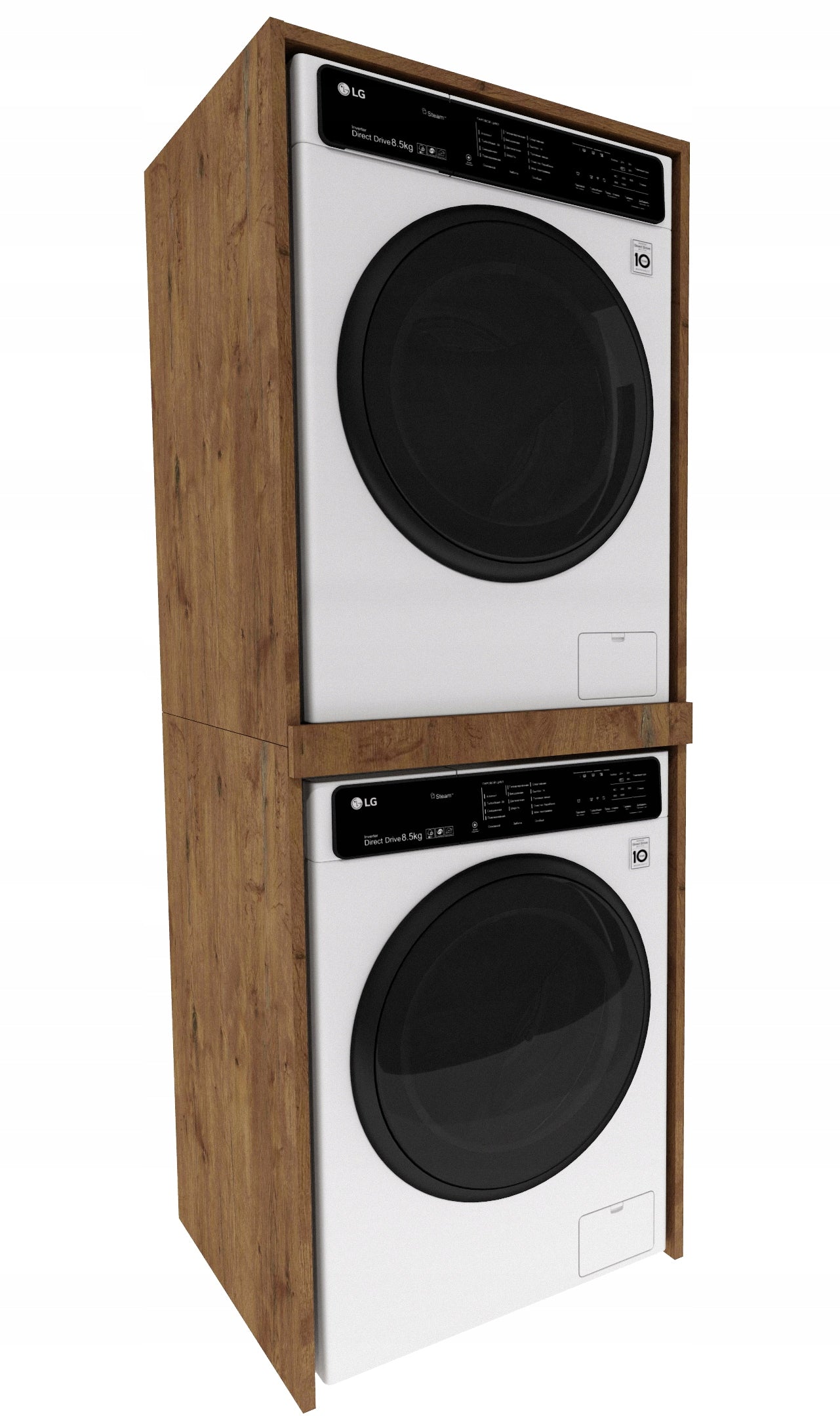 Washing Machine Cabinet Bathroom Dryer Bookcase Post Washing Machine Retro Oak lancelot