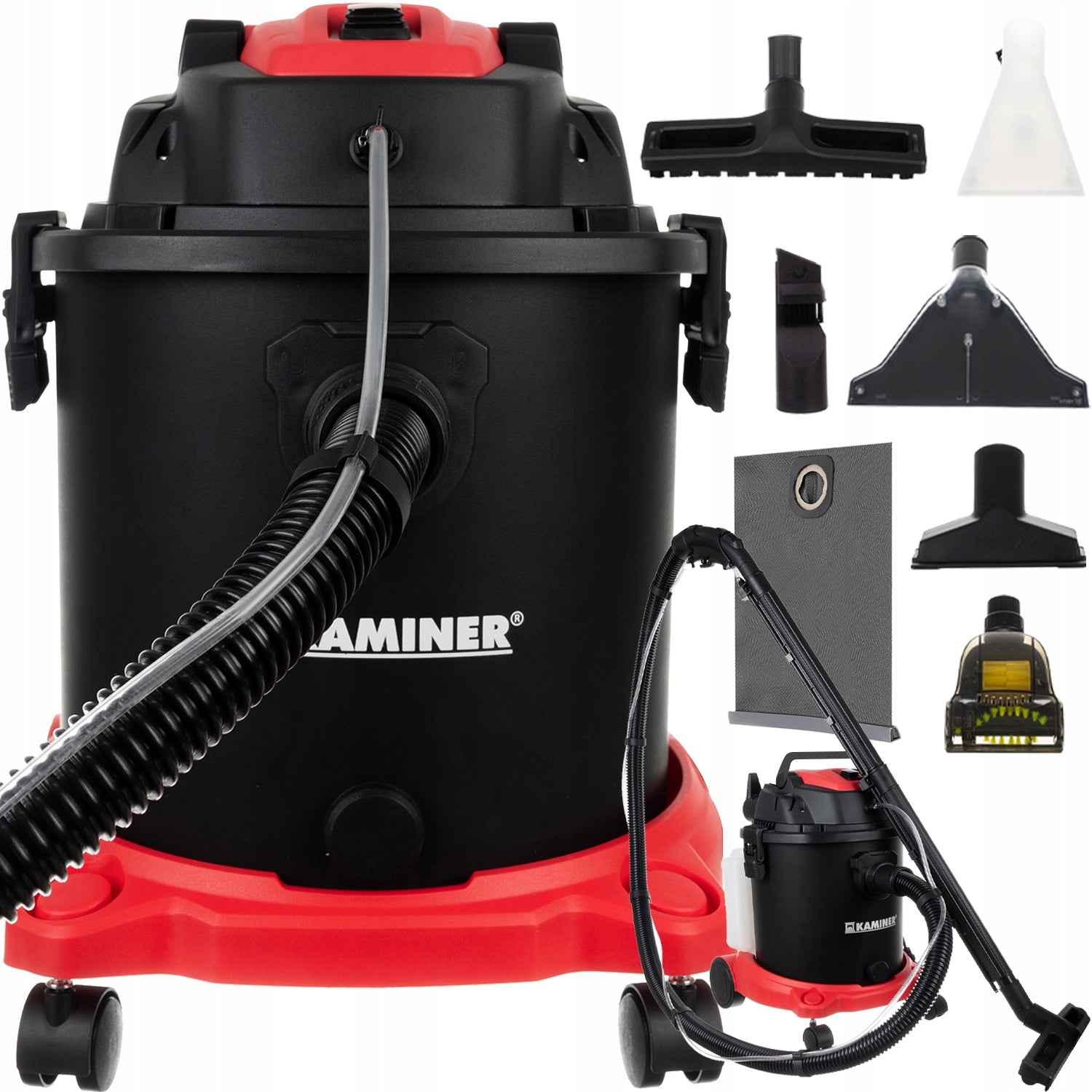 Washing Vacuum Cleaner for Carpet Upholstery Industrial Suction Cup Strong Set 20l