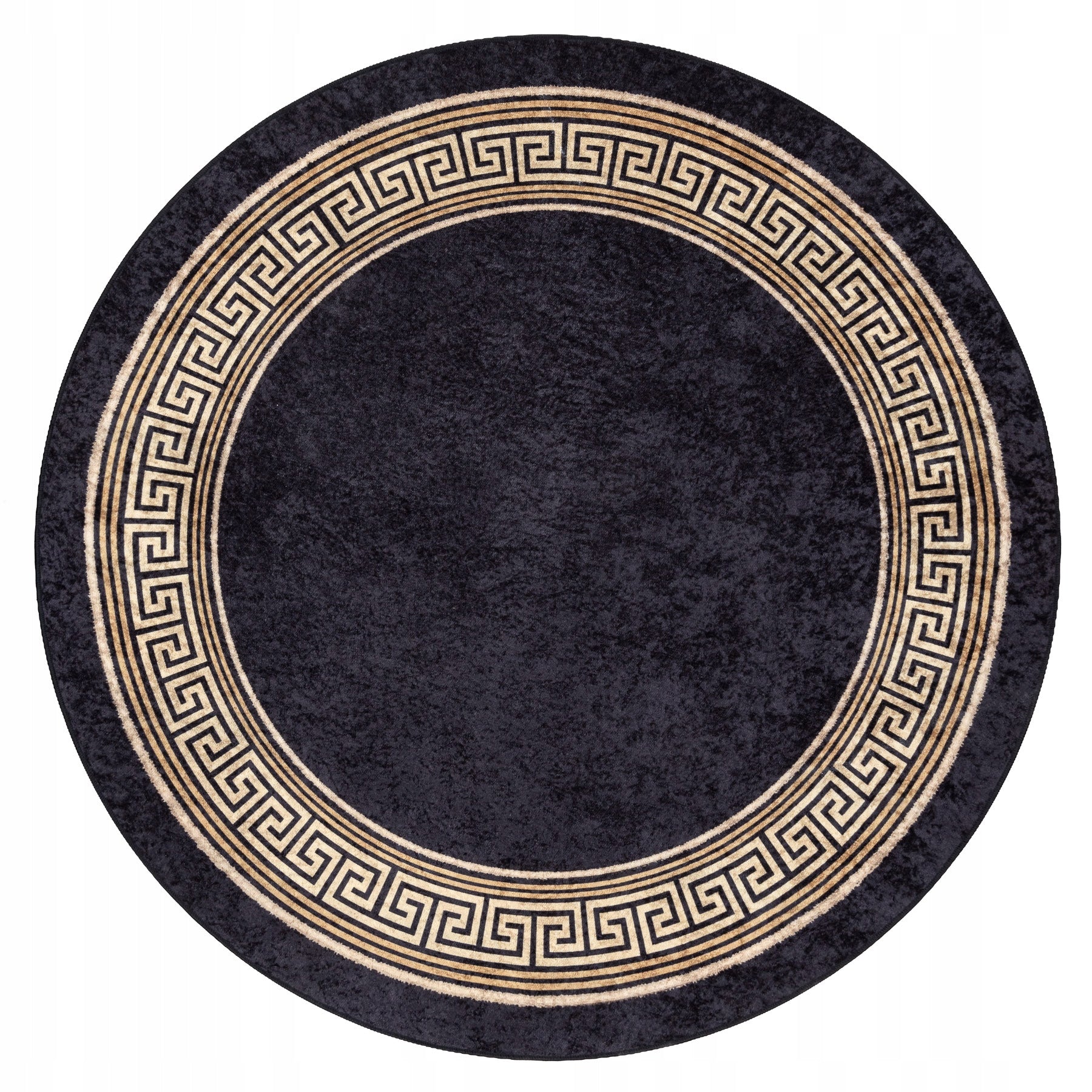 Washing carpet MIRO ANTI-SLIP ROUND Greek black/gold circle 160 cm Manufacturer code BR485 MIRO 51360.802