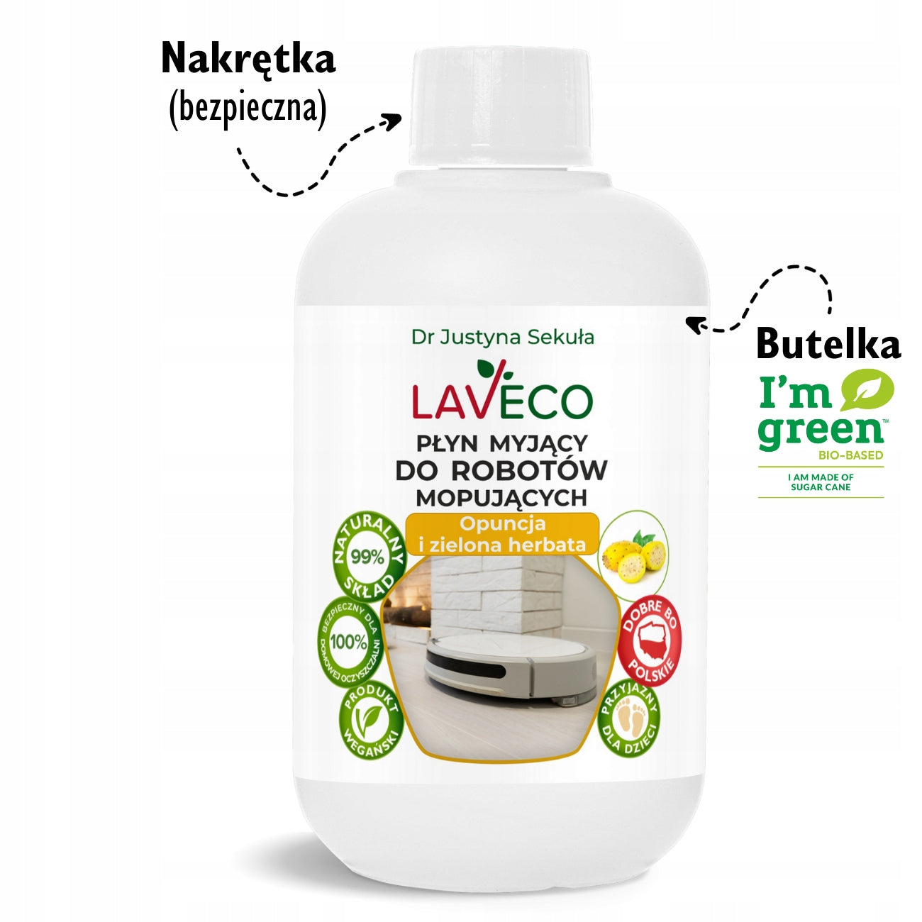Washing liquid for mopping robots and vacuum cleaners LAVECO - For floors Manufacturer code 5903738834051