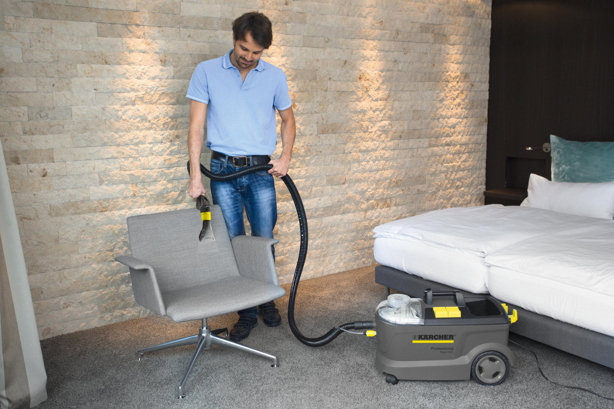 Washing vacuum cleaner Puzzi 10/1 for carpet washing Karcher + 2x RM 519 Dirty water tank capacity 9 l