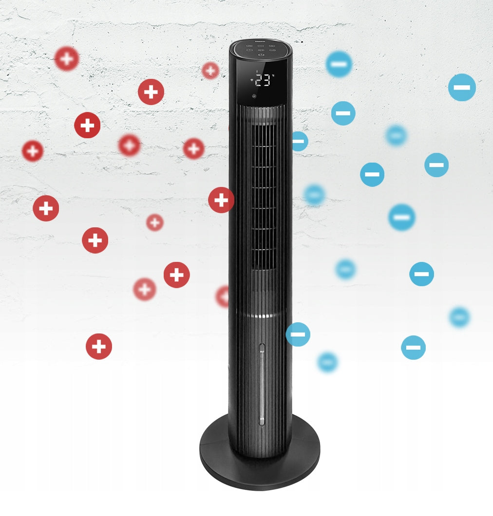 Water Air Conditioner 6in1 Column Fan IONIZATION WiFi + Aroma Control remote