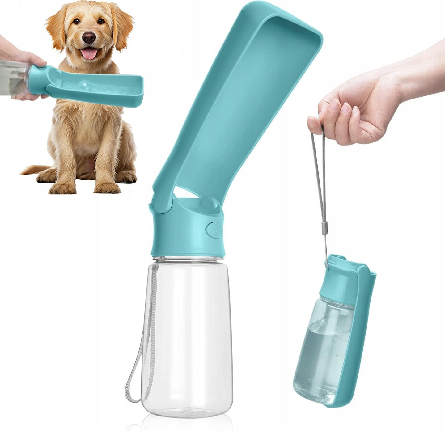 Water Bottle for Dog Water Bottle with Bowl Tourist Drinker Folding 550ml Manufacturer code ZGEER BUGUIHIV