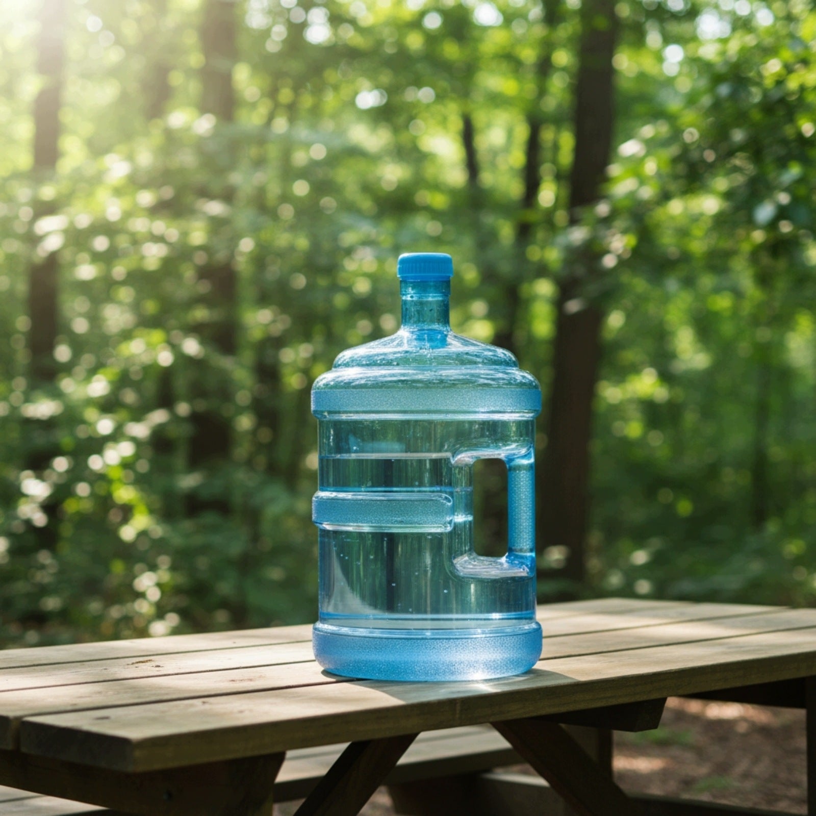 Water Container with Handle Leak-Proof Water Storage Container with Screw Brand no brand