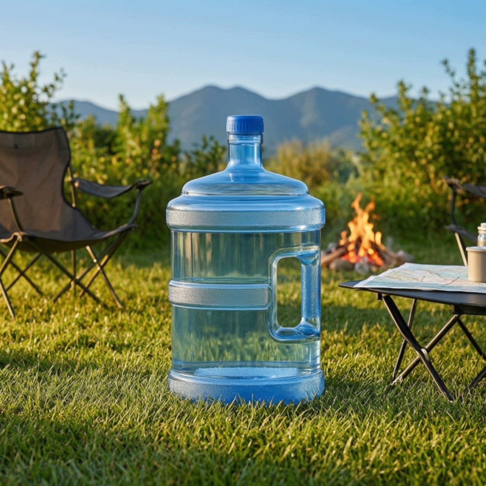 Water Container with Handle Leak-Proof Water Storage Container with Screw Packaging status original