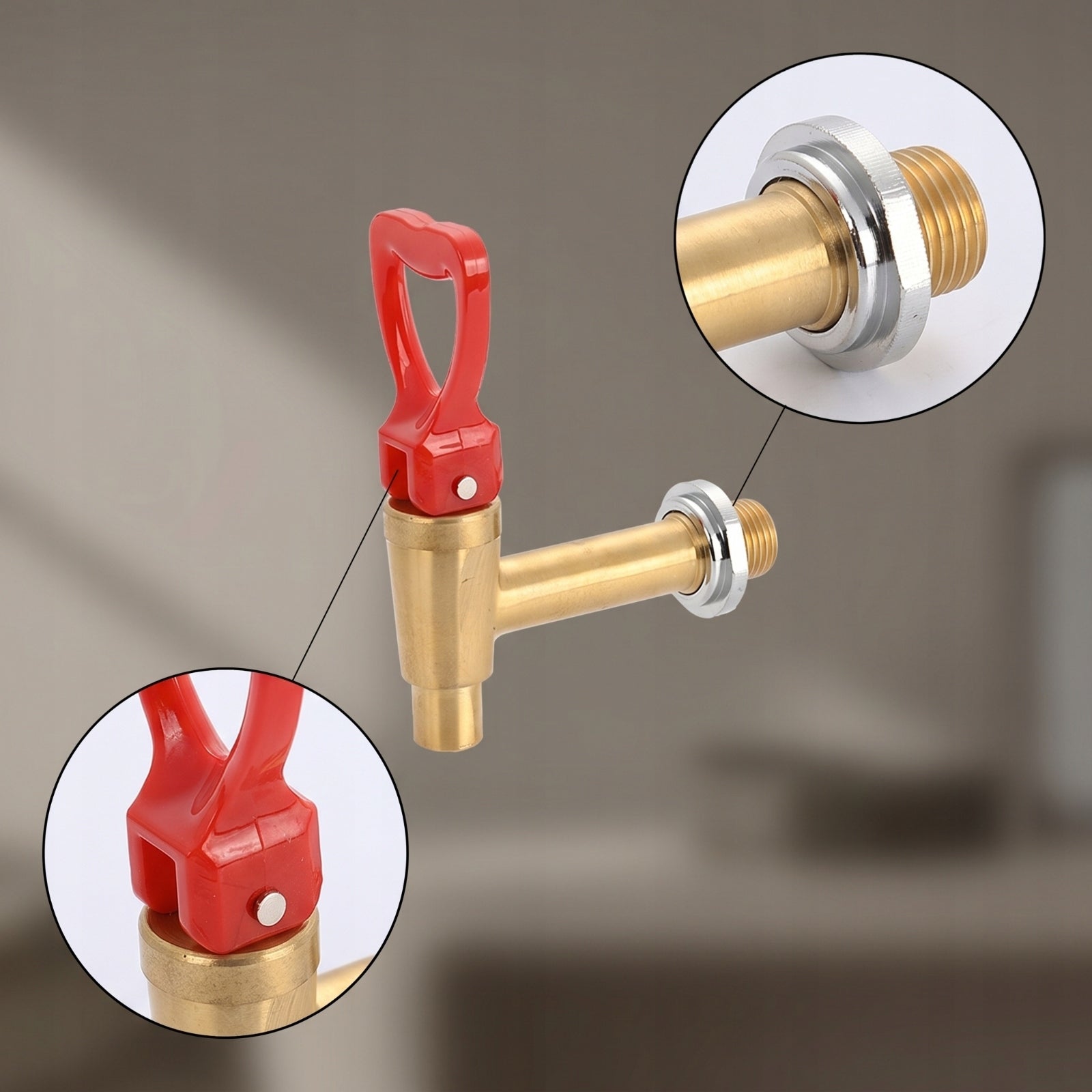 Water Dispenser Faucet Press-Type Dispenser Spigot with Lever Threaded Brand no brand