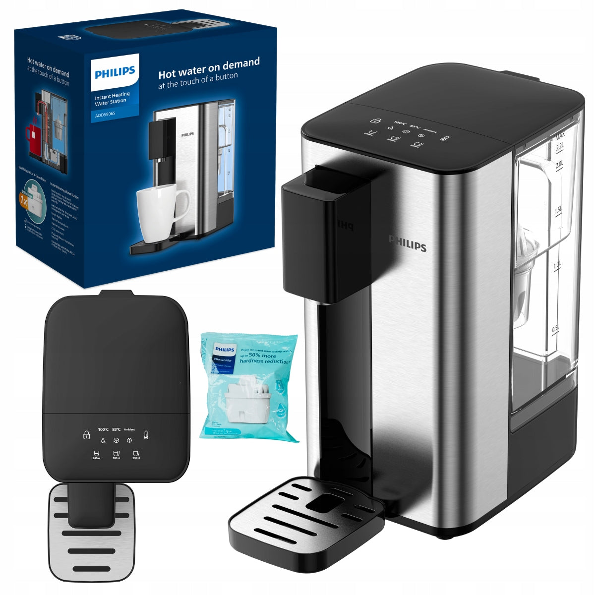 Water Dispenser PHILIPS ADD5906S, hot water, room water
