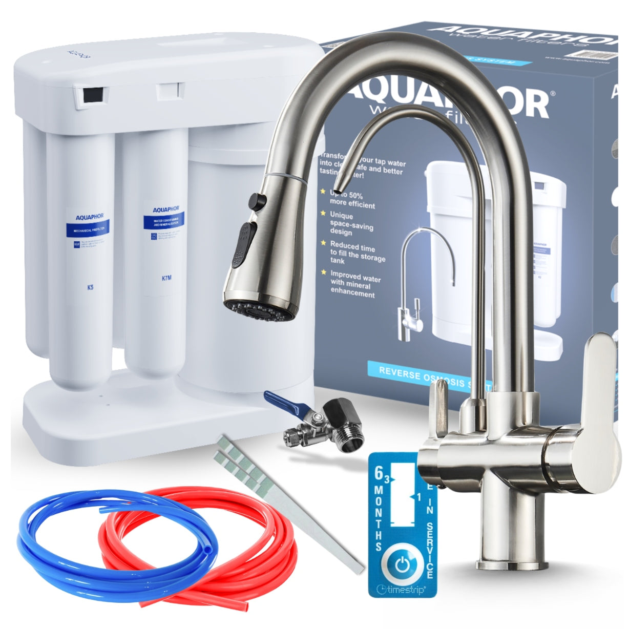Water Filter Kit Under Sink Aquaphor Morion Three Way Kitchen Faucet