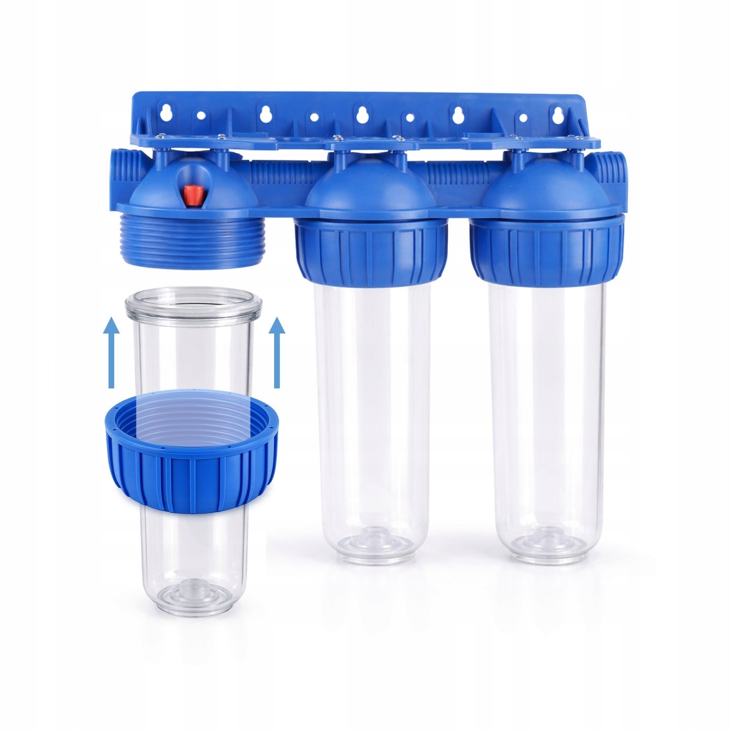 Water Filter Pre-BODY HOUSING fi 1'' GW 3 DEGREE + Cartridges SET Model POTRÓJNY FILTR DO WODY 3 STOPNIOWY 1" FILTRY WODY