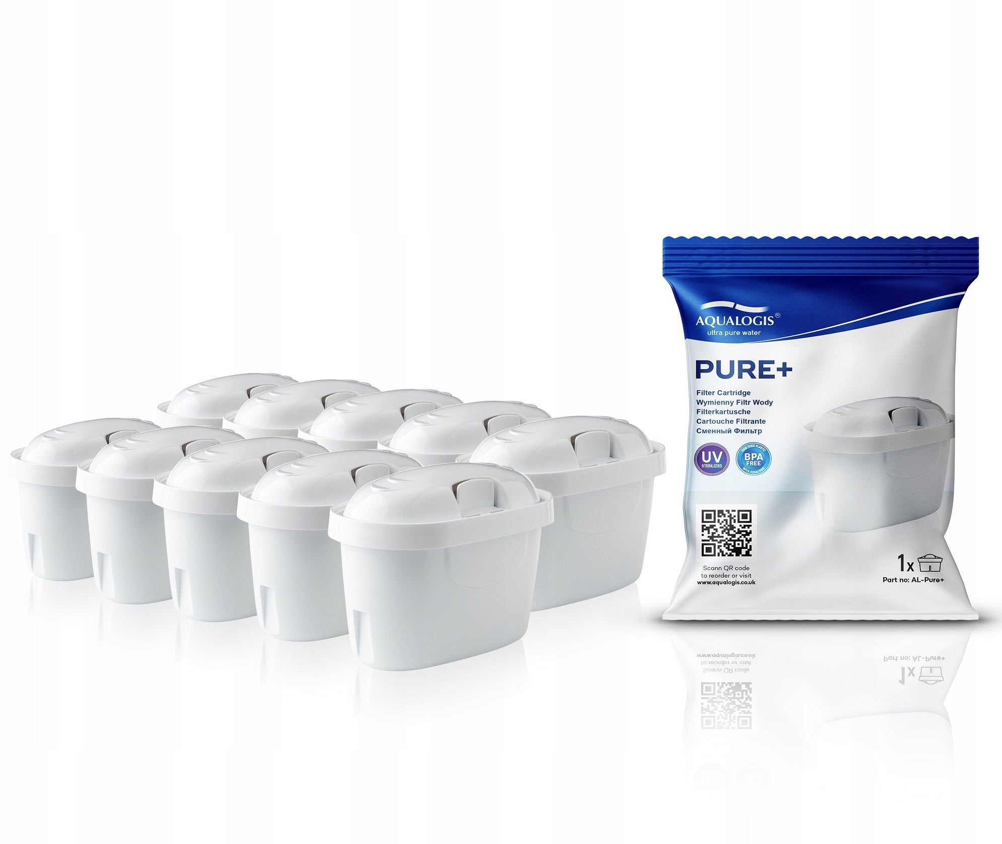 Water Filter for BRITA MAXTRA DAFI UNIMAX WESSPER 10 pcs Filters Set Packaging status original