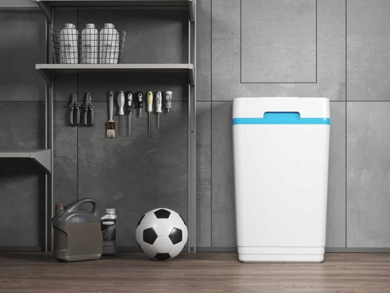 Water Softener AQUAPHOR S800 (A800) water treatment plant + SIPHON and SALT Dominant color white